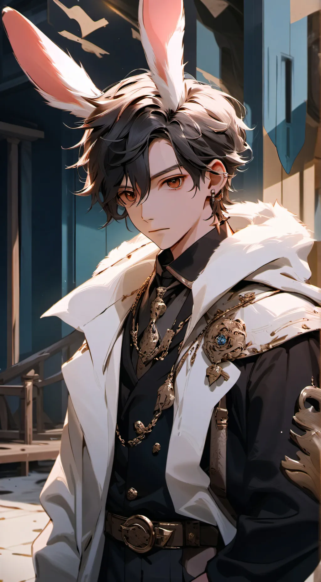 ai character: Benoît🐰  background