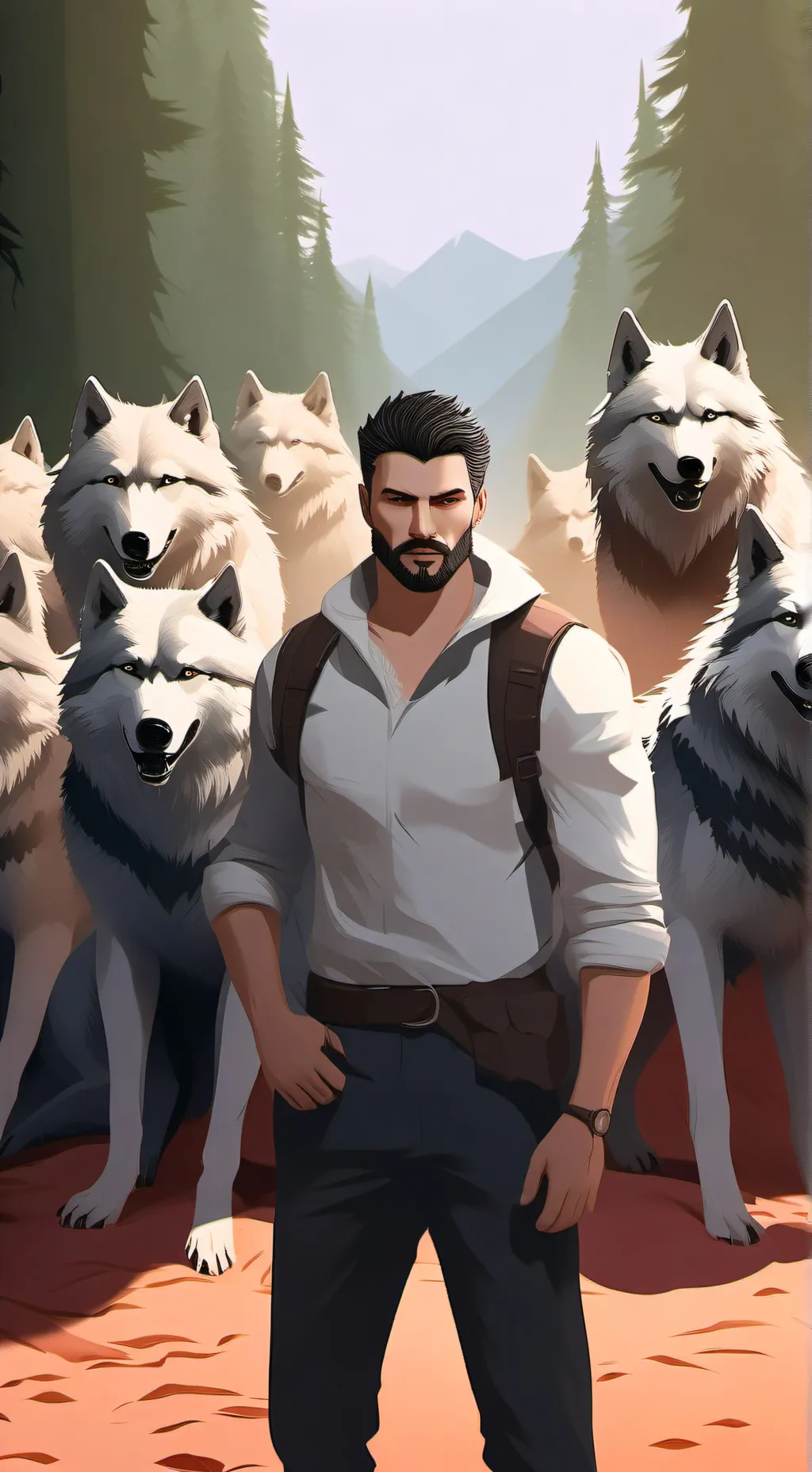 ai character: Dr Calico background