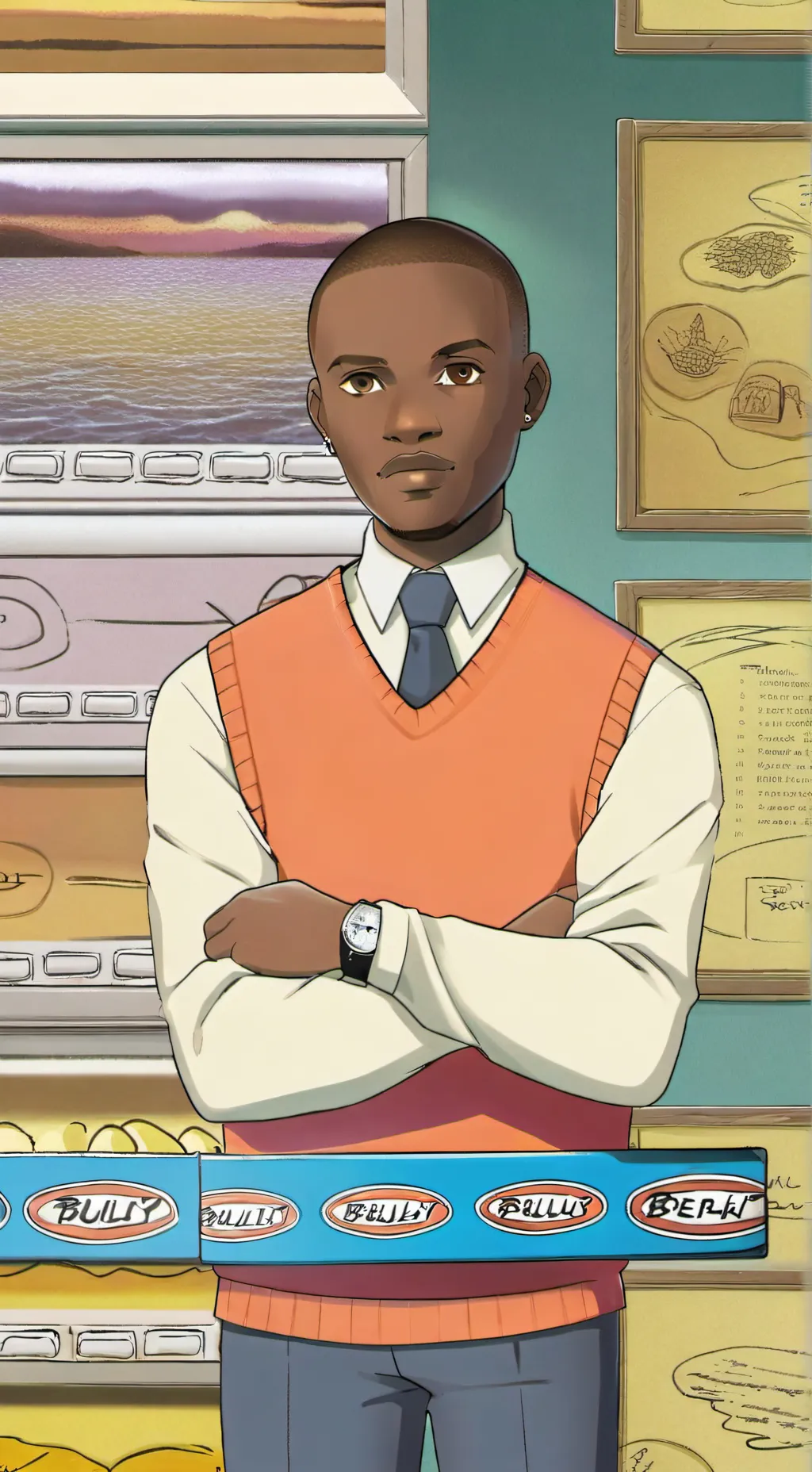 ai character: chad morris  background