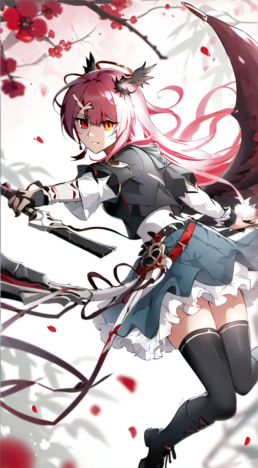 ai character:  Luna and yumi  background
