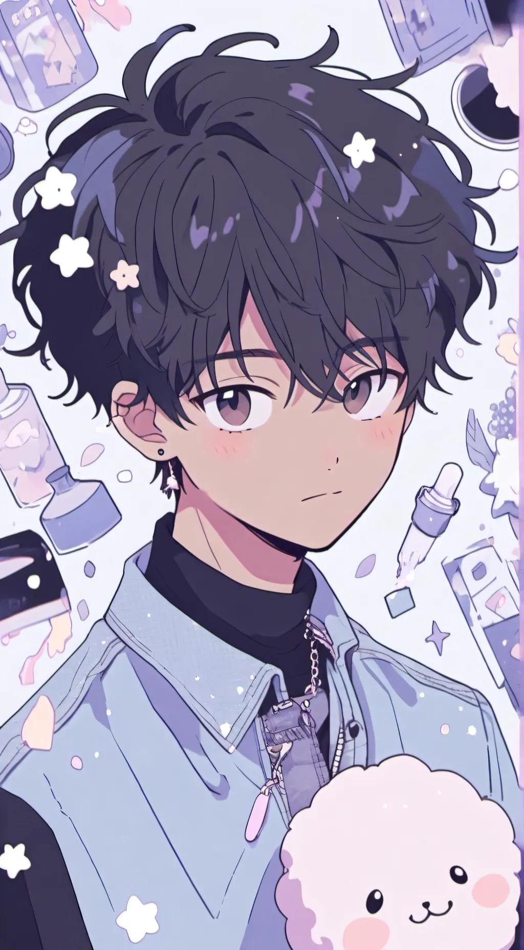 ai character: 🪻🌺Noah🌺🪻 background