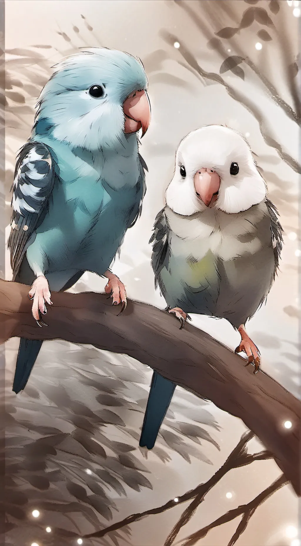 ai character: Tweetie & Pip background