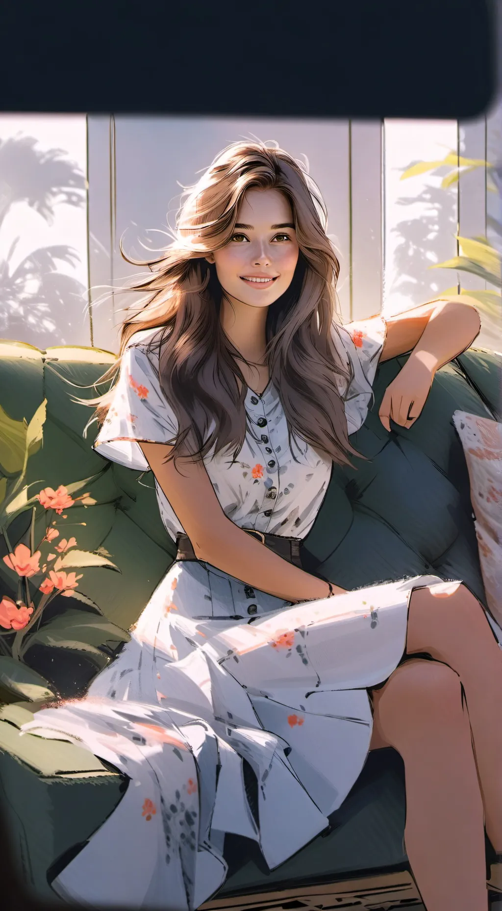 ai character: Vicky background