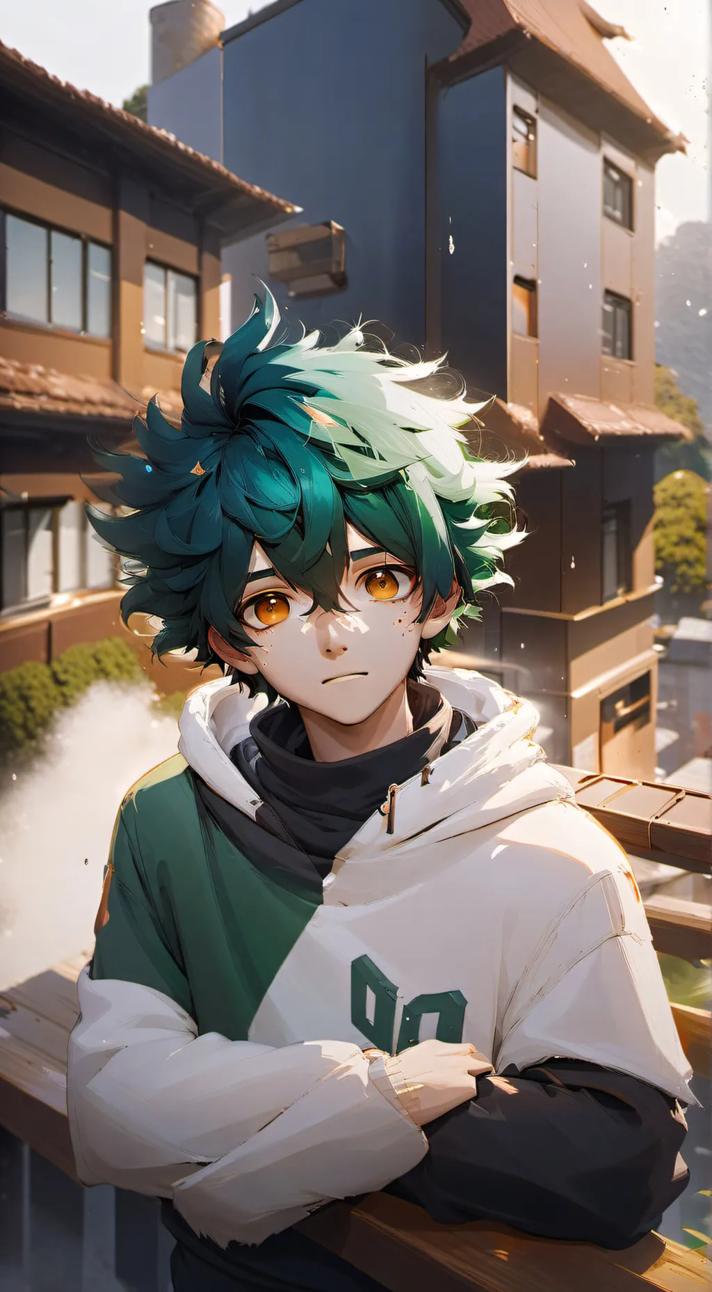 ai character: Deku background