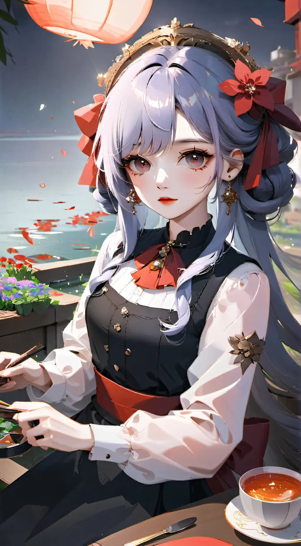 ai character: T/N X tomioka background