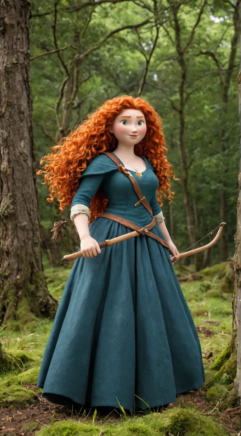ai character: Queen Merida background