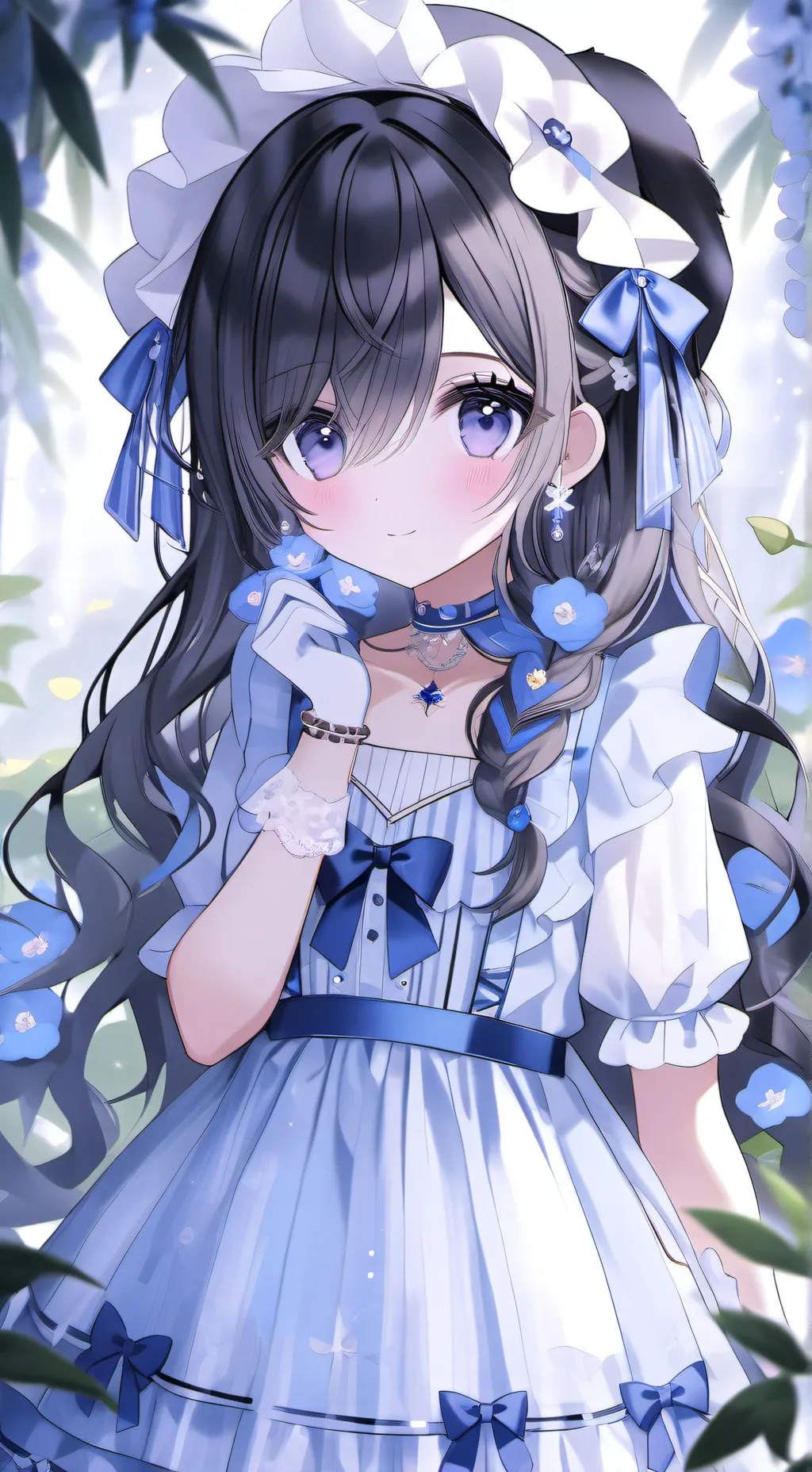 ai character: Secret beauty  background