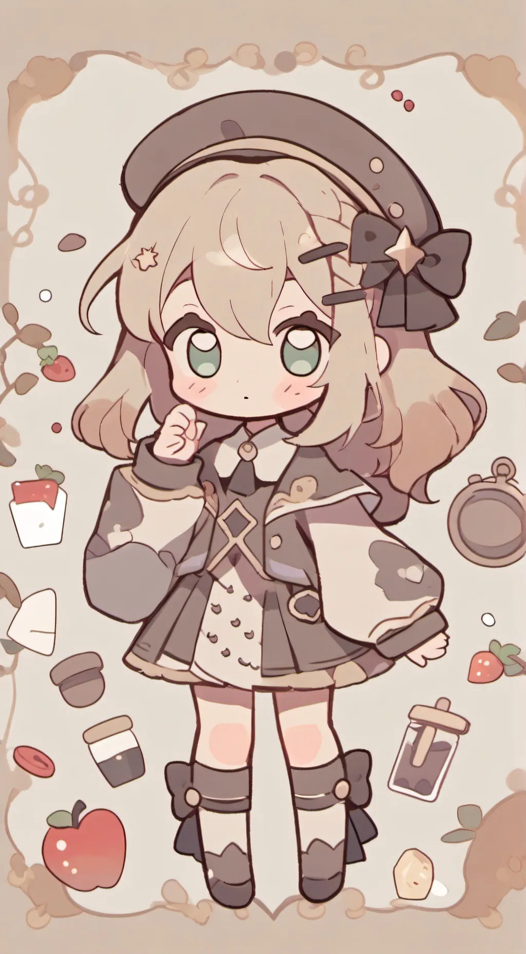 ai character: чиби background