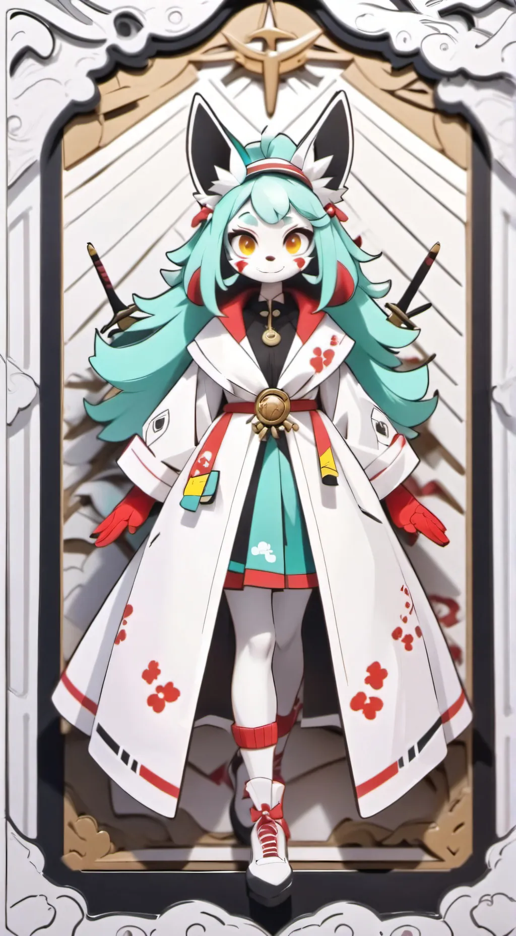 ai character: furry bleux background