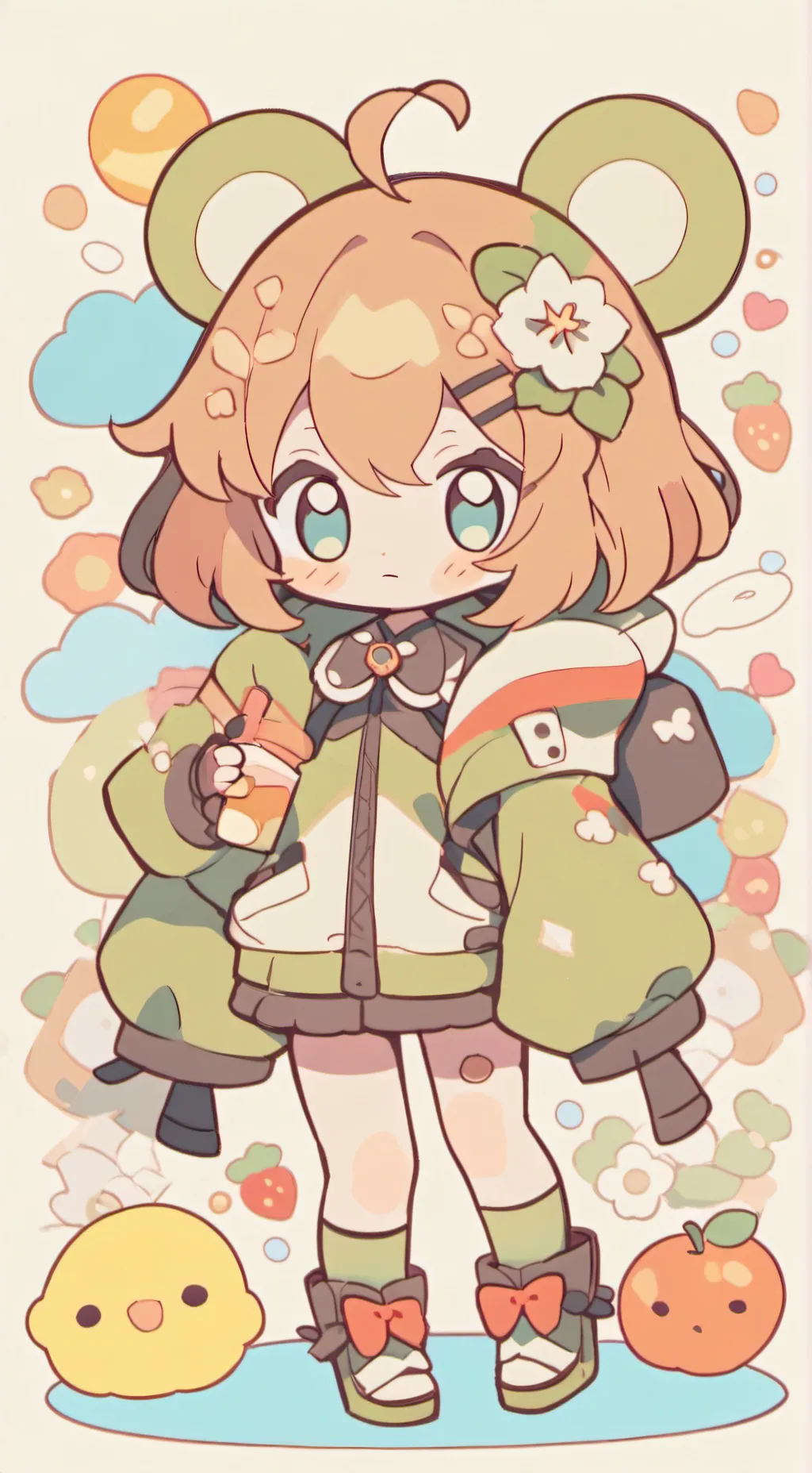 ai character: niña molesta background