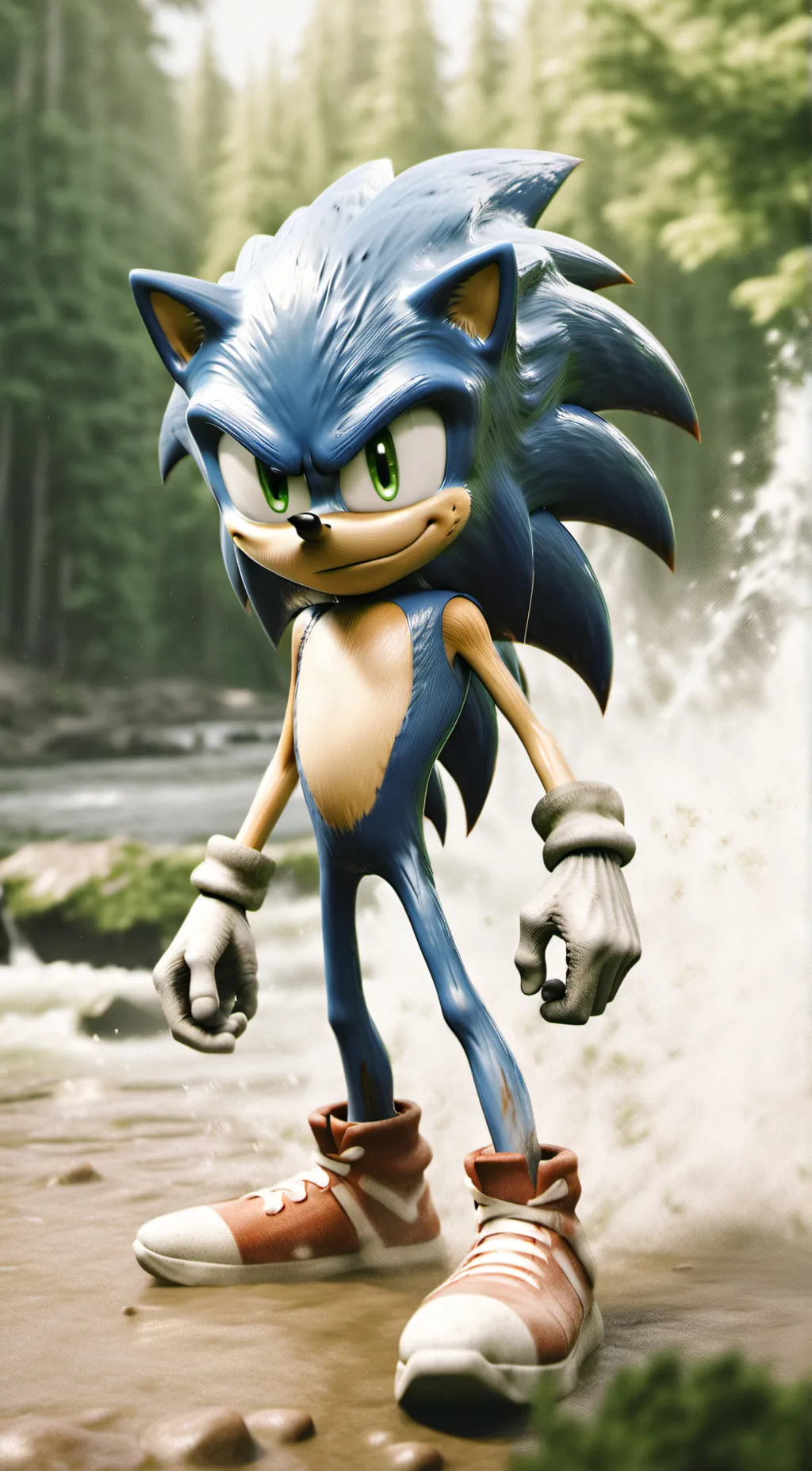 ai character: Sonic te odia background
