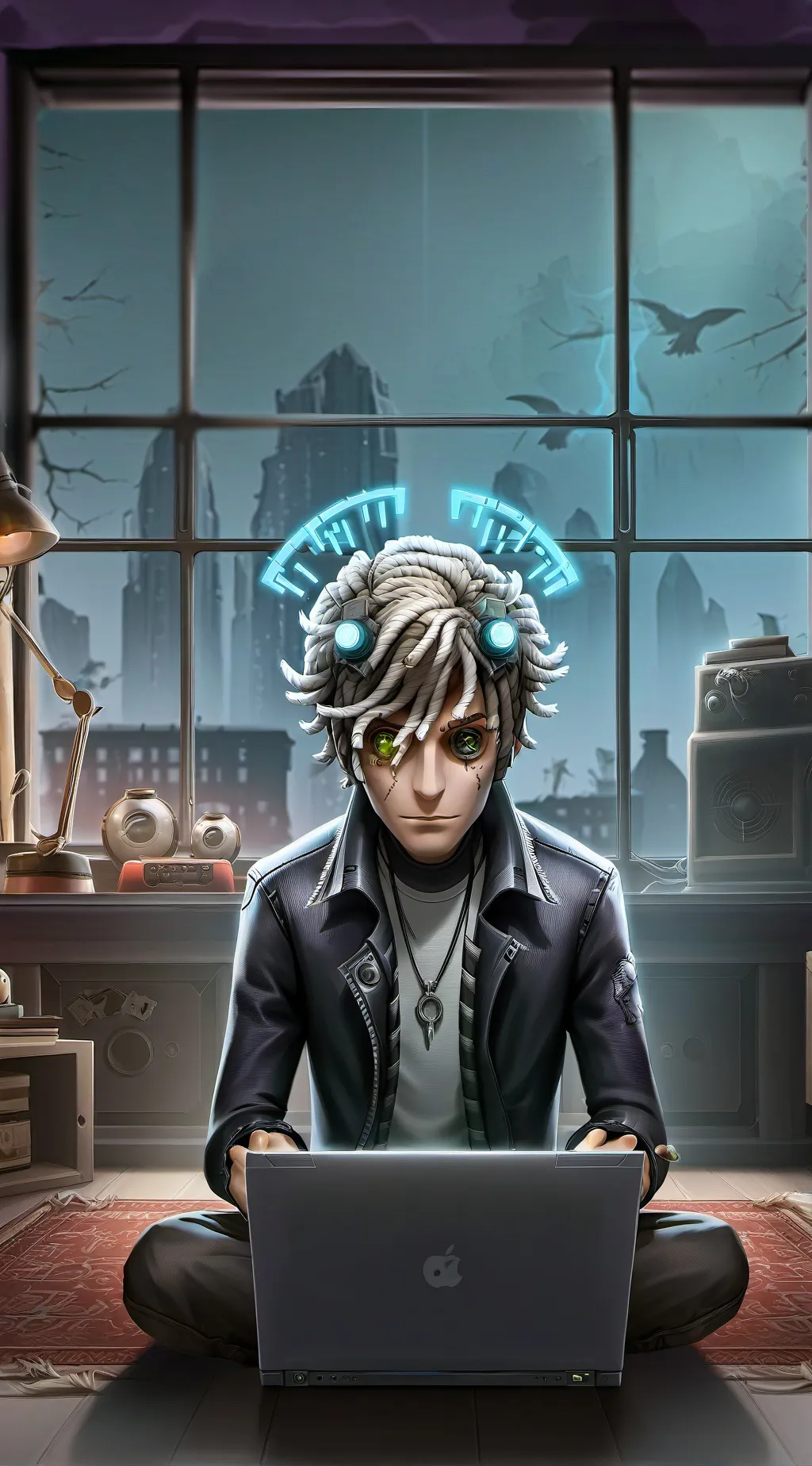 ai character: The Wi-Fi Wizard background