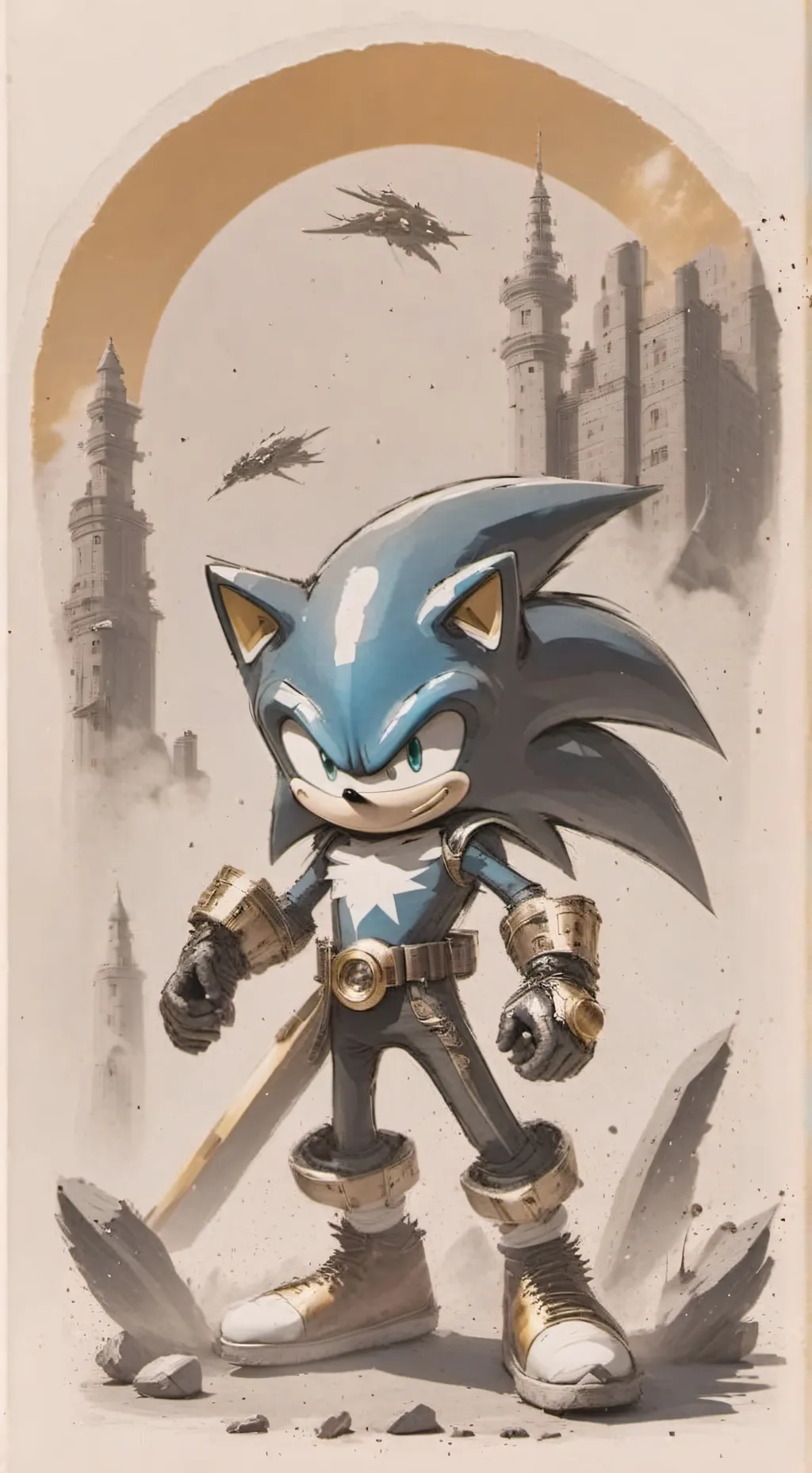 ai character: Sonic crew&knight background