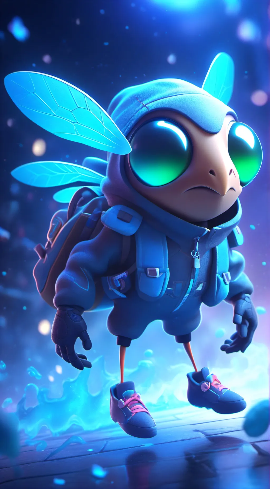 ai character: fly background