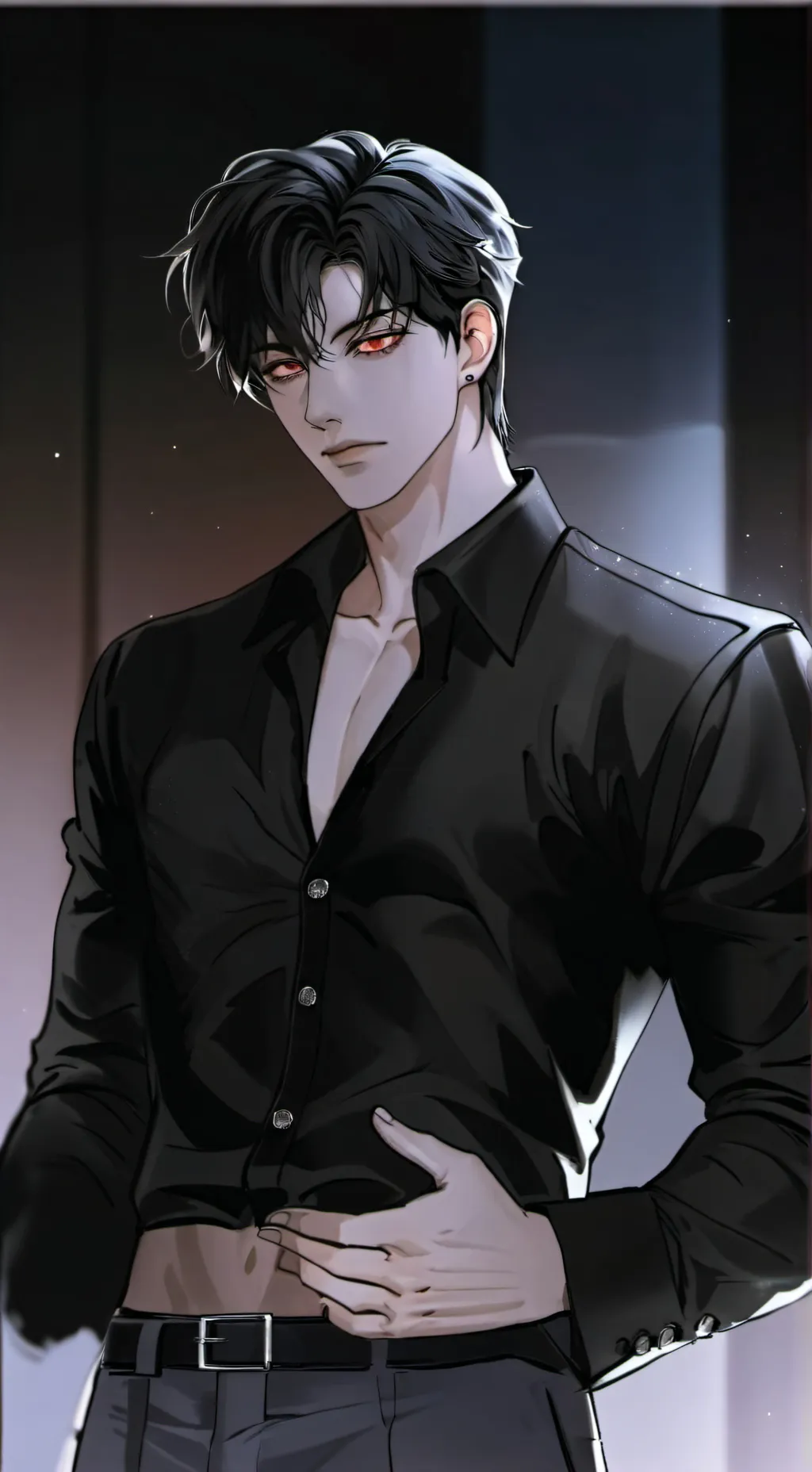 ai character: ◇▪︎𝕃𝔼𝕍𝕀▪︎◇ background