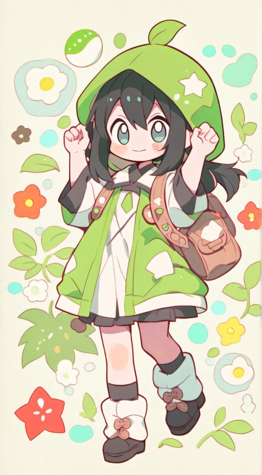 ai character: tsuyu vilaine background
