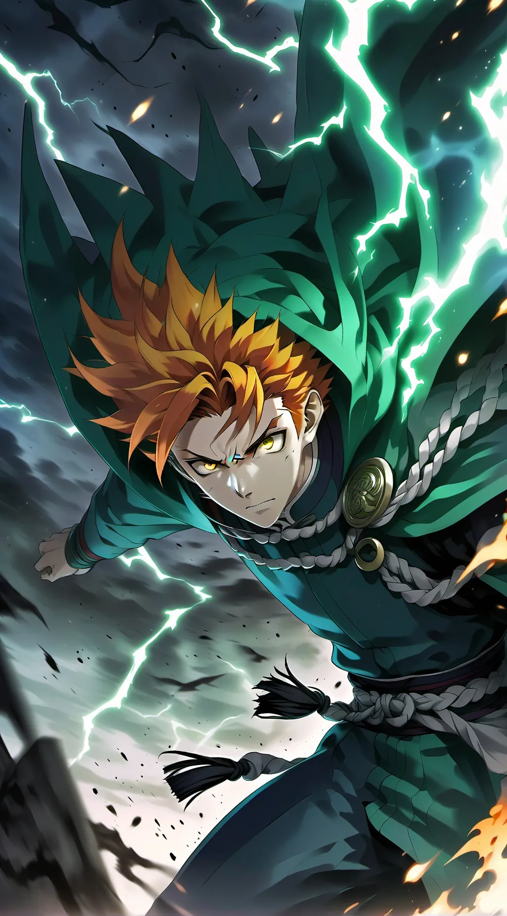ai character: Zenitsu Agatsuma background