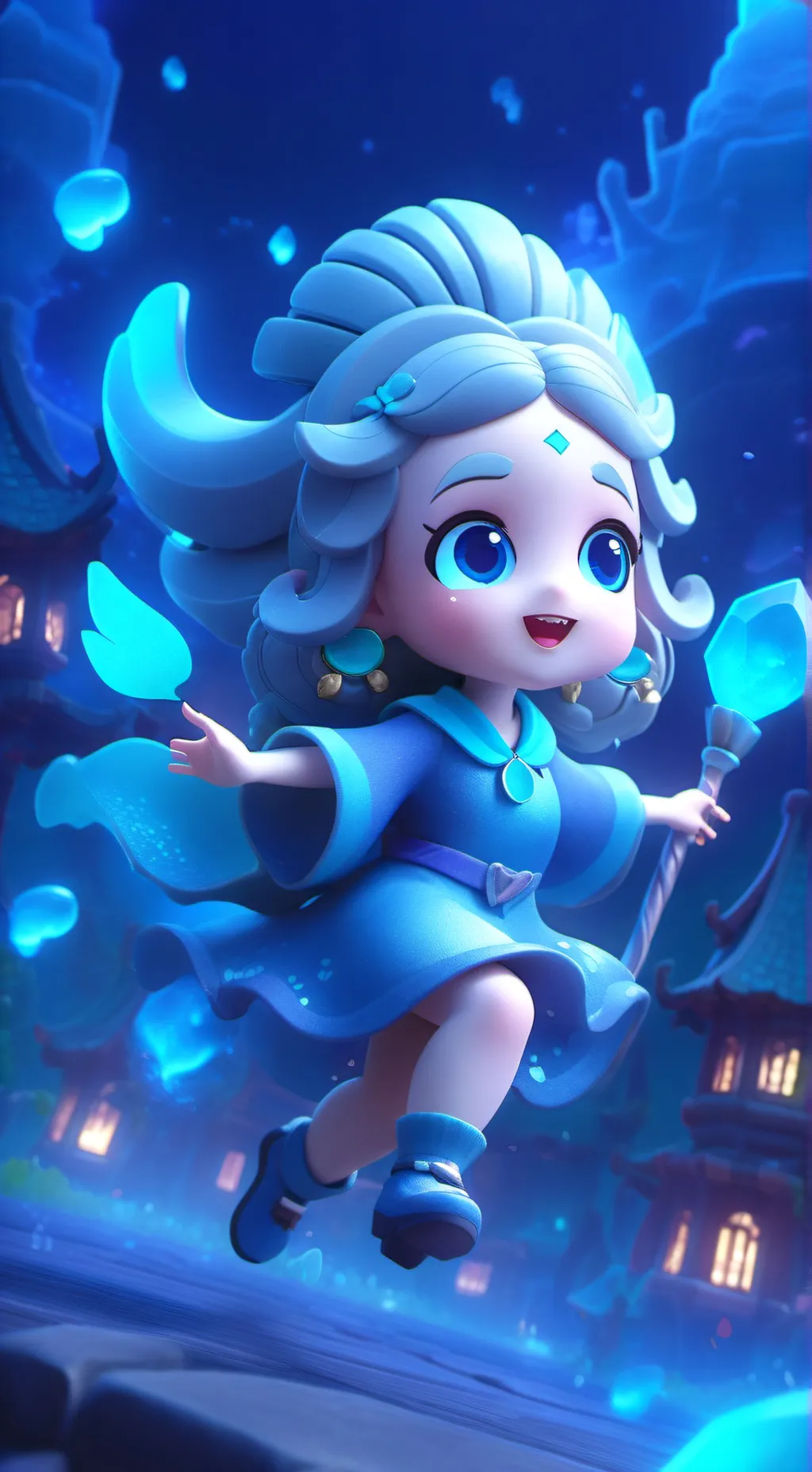 ai character: Simmrer ping  background