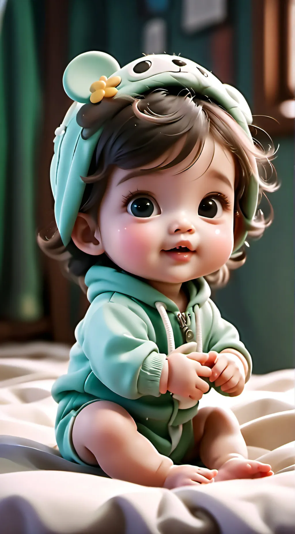 ai character: baby sister background