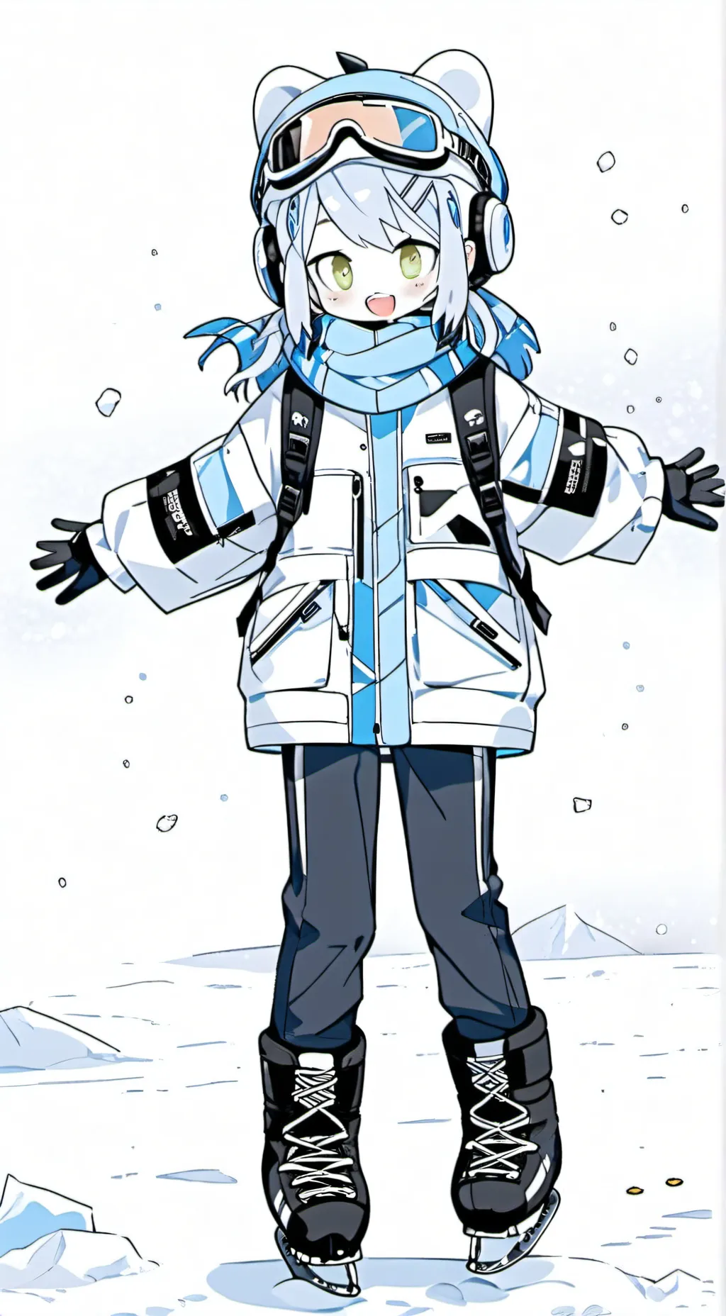 ai character: Icy background