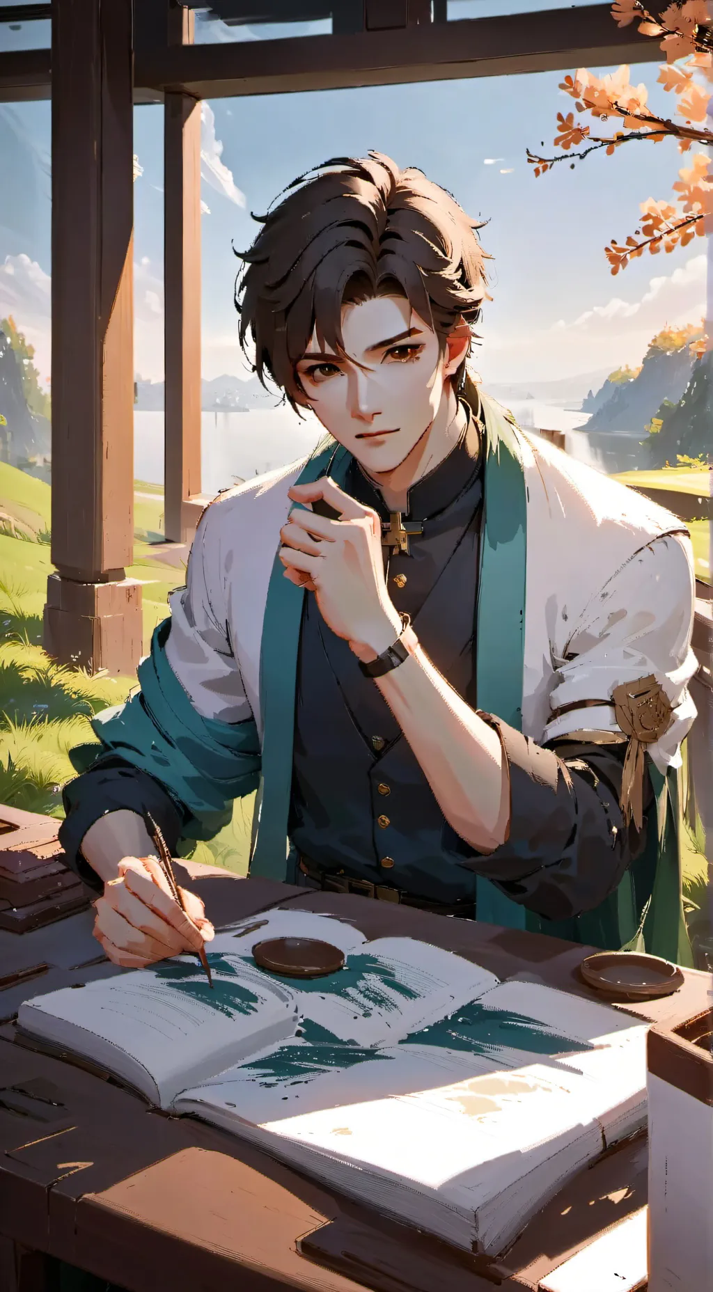ai character: Макс background