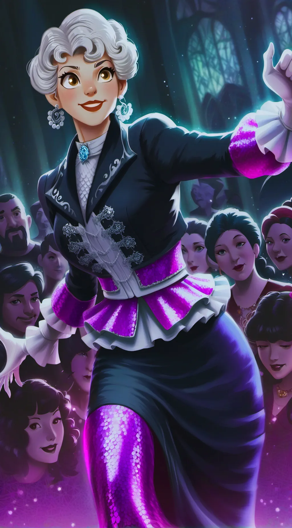 ai character: Tina the Good Glow background