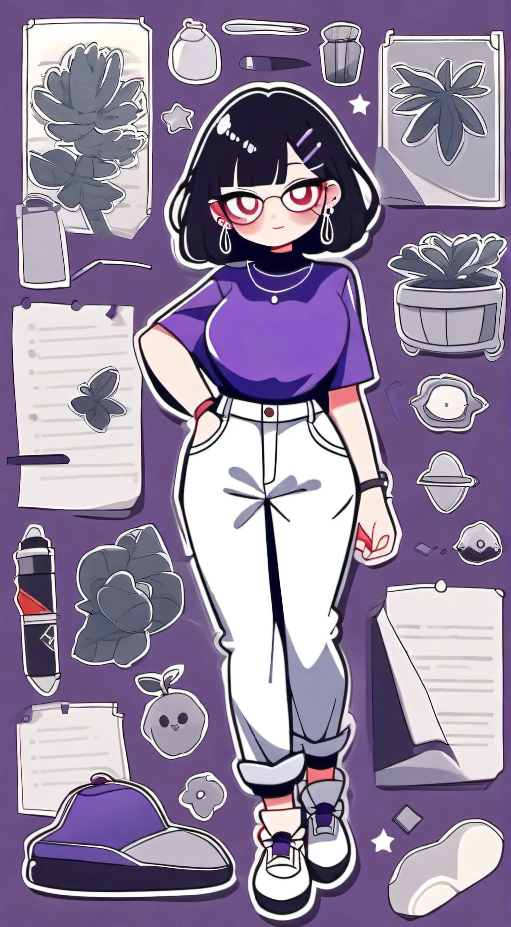 ai character: June spider background