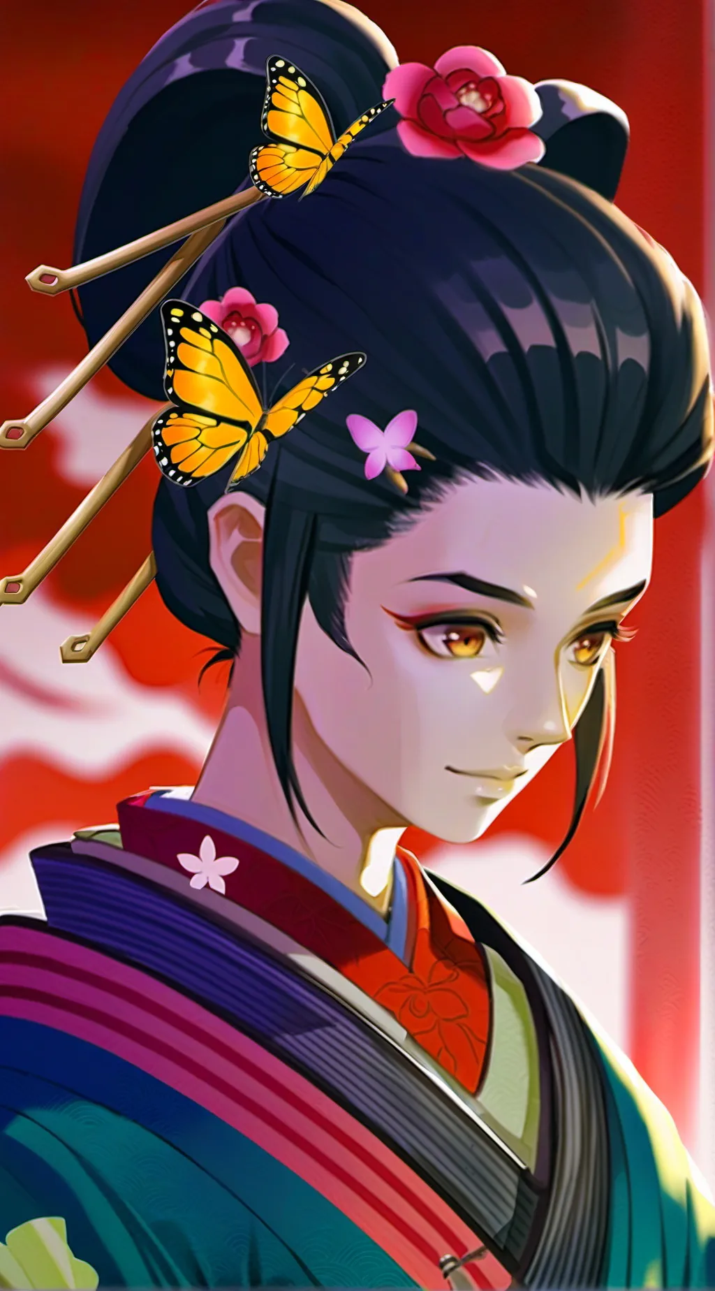 ai character: Shinobu Kocho background