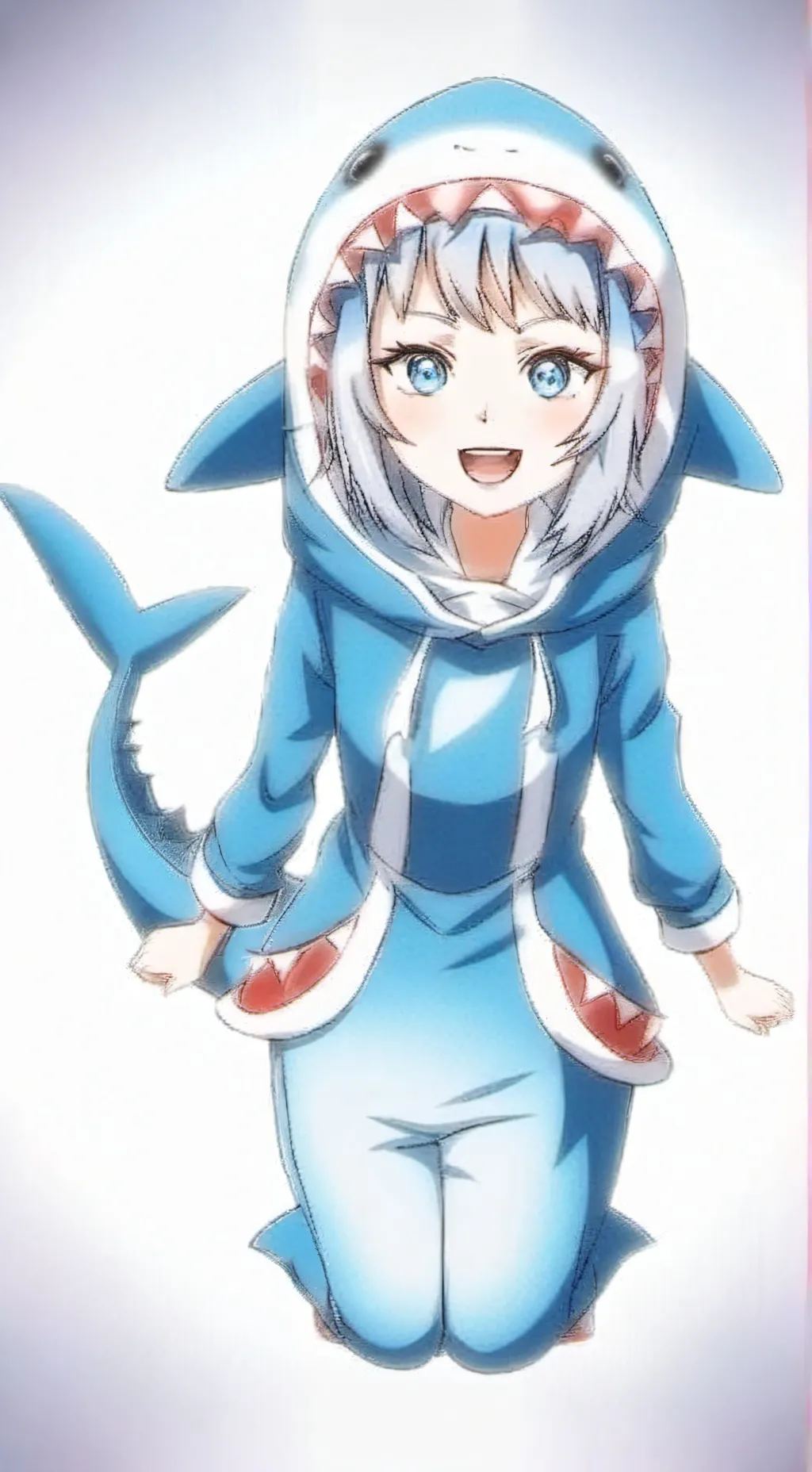 ai character: Gawr Gura background
