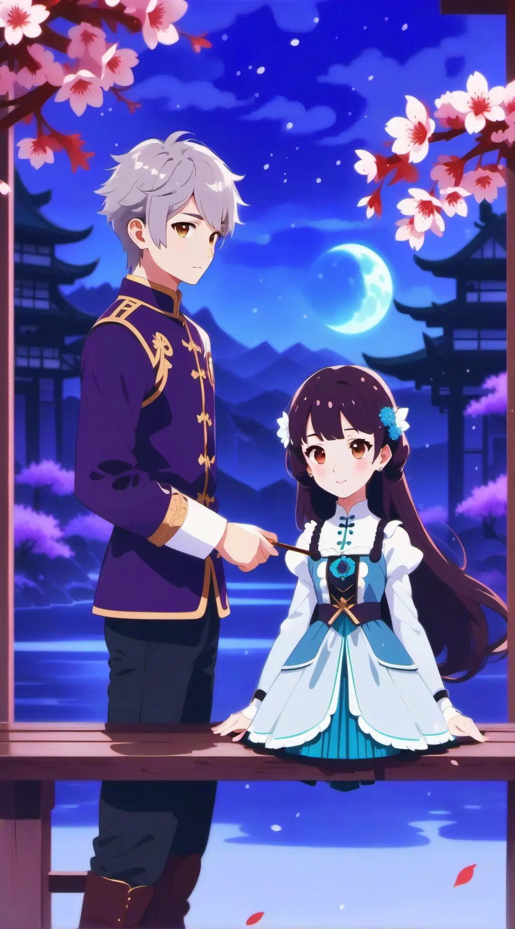 ai character: Hermaniita menor  background
