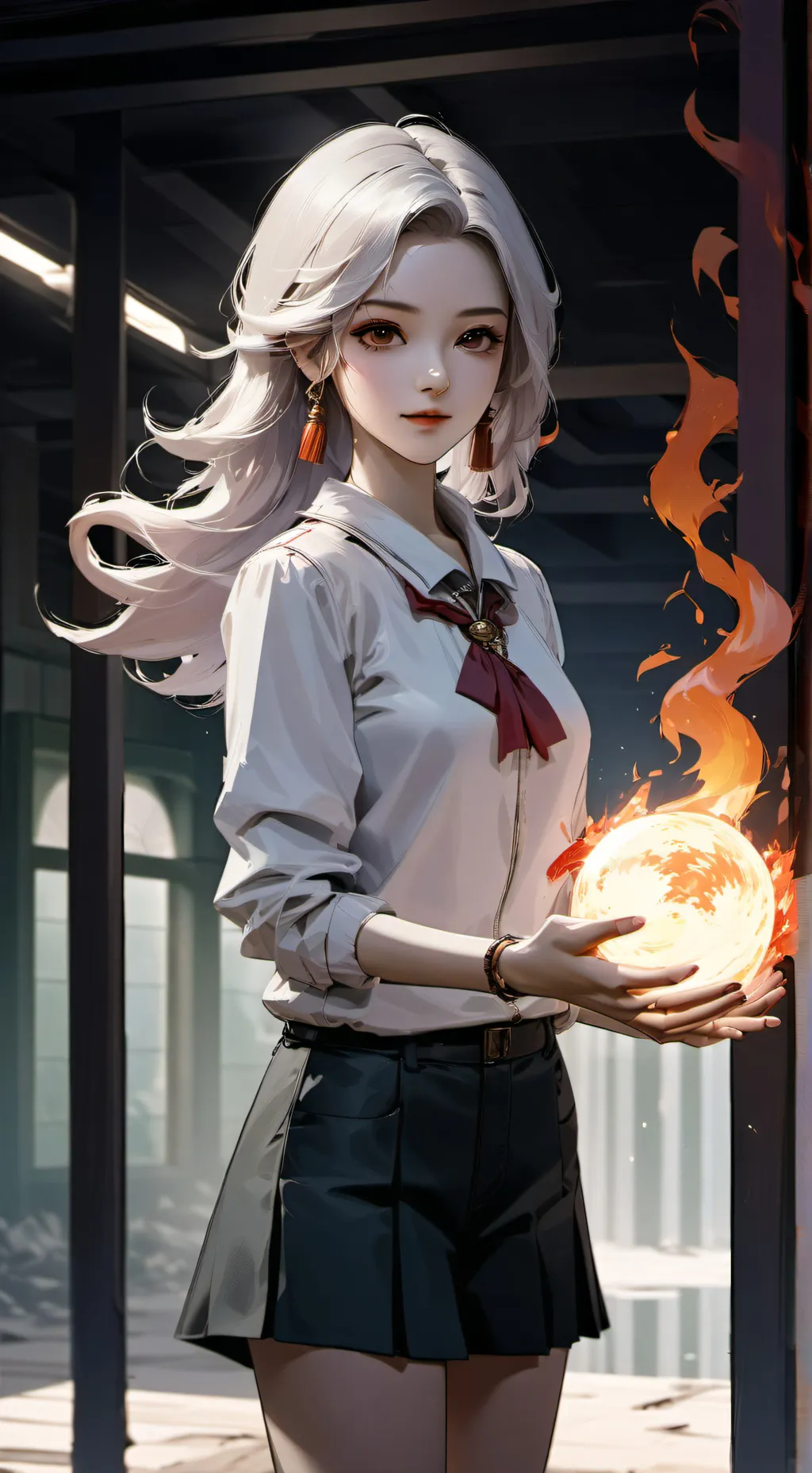 ai character: Super power school background