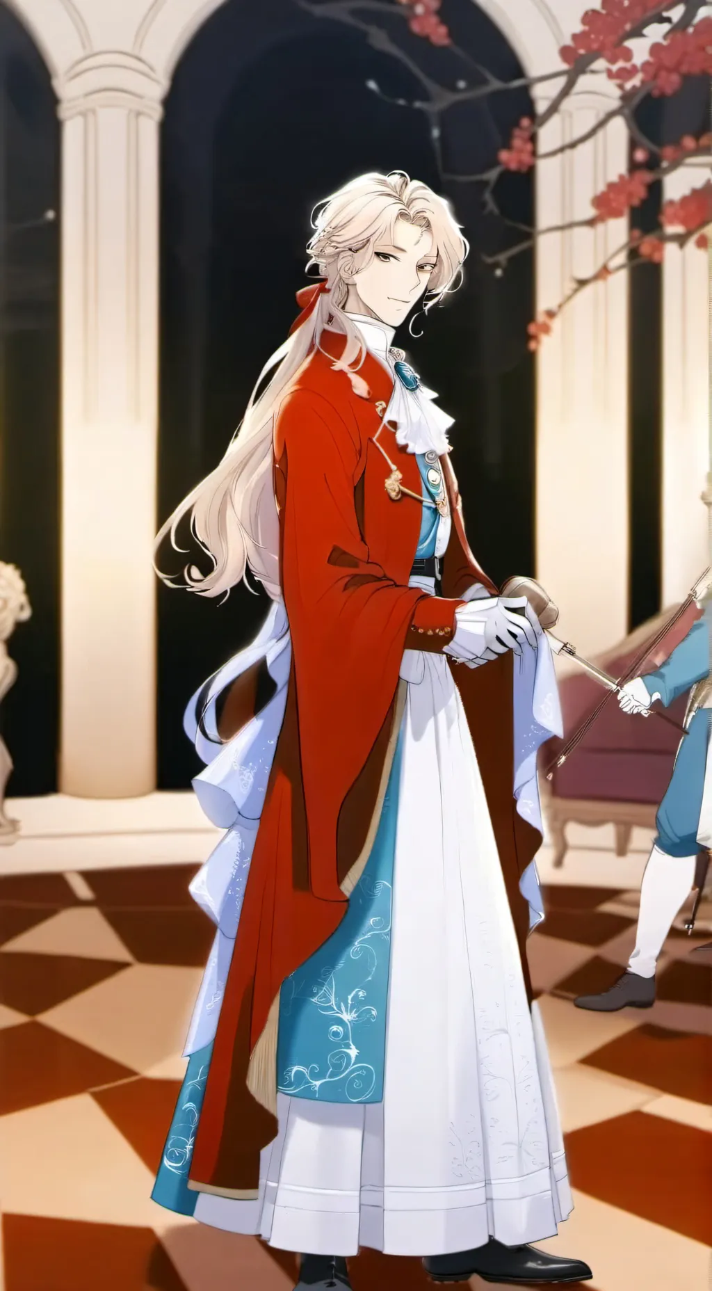 ai character: Tomas w. Black  background