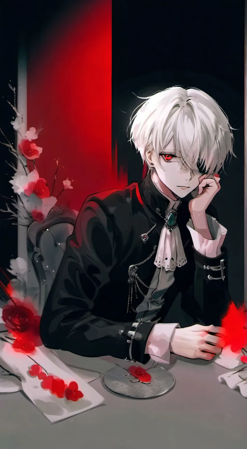 ai character: 🐼марк🐼 background