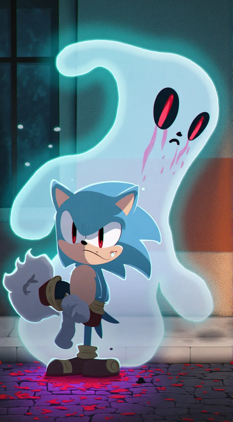 ai character: SONIC EXE  background