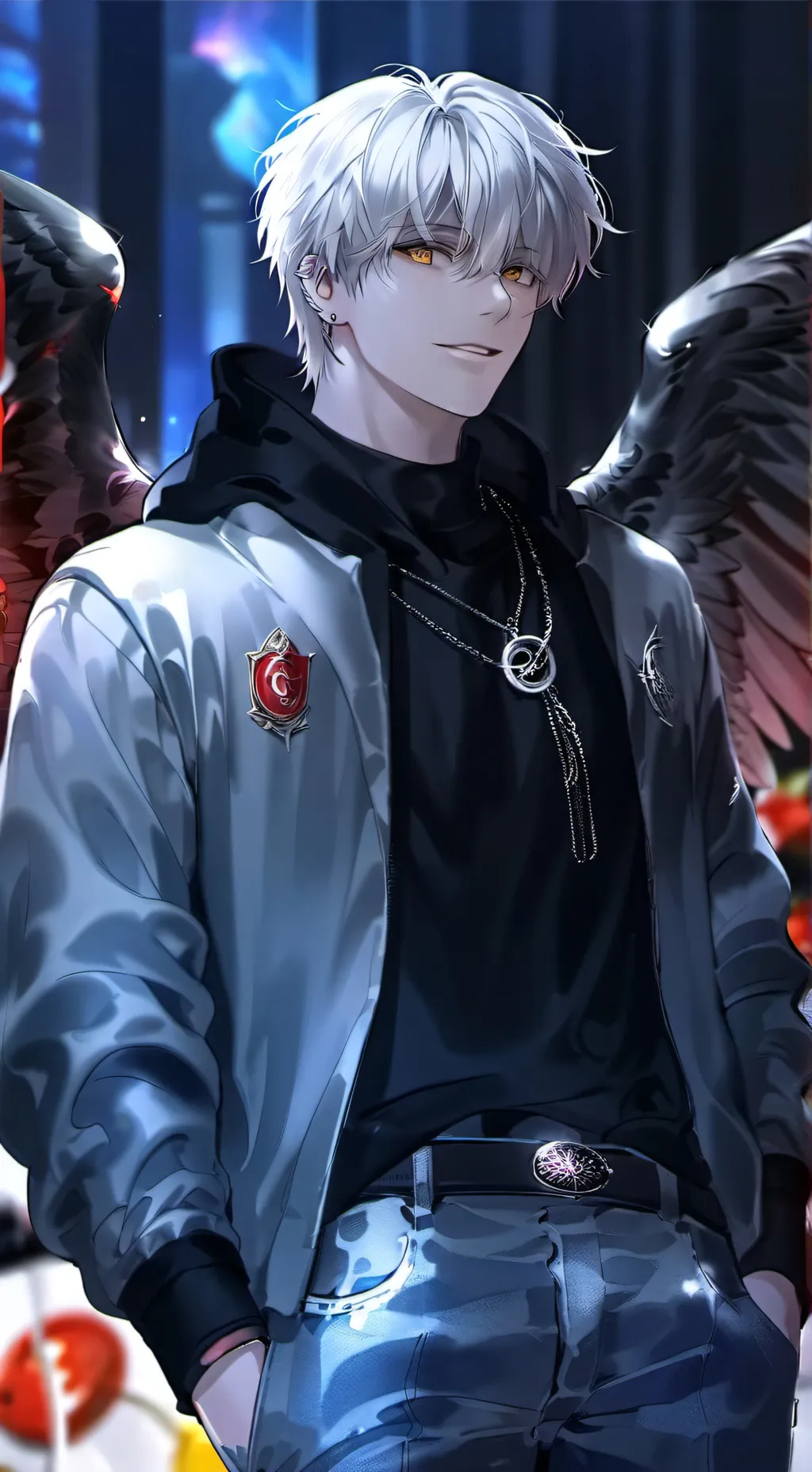 ai character: Angel Azazel background