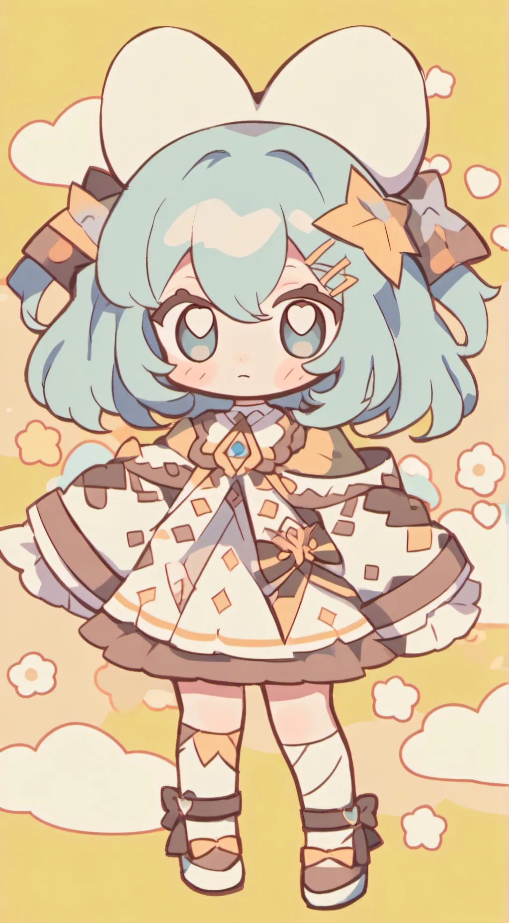 ai character: Bebita abandonada background