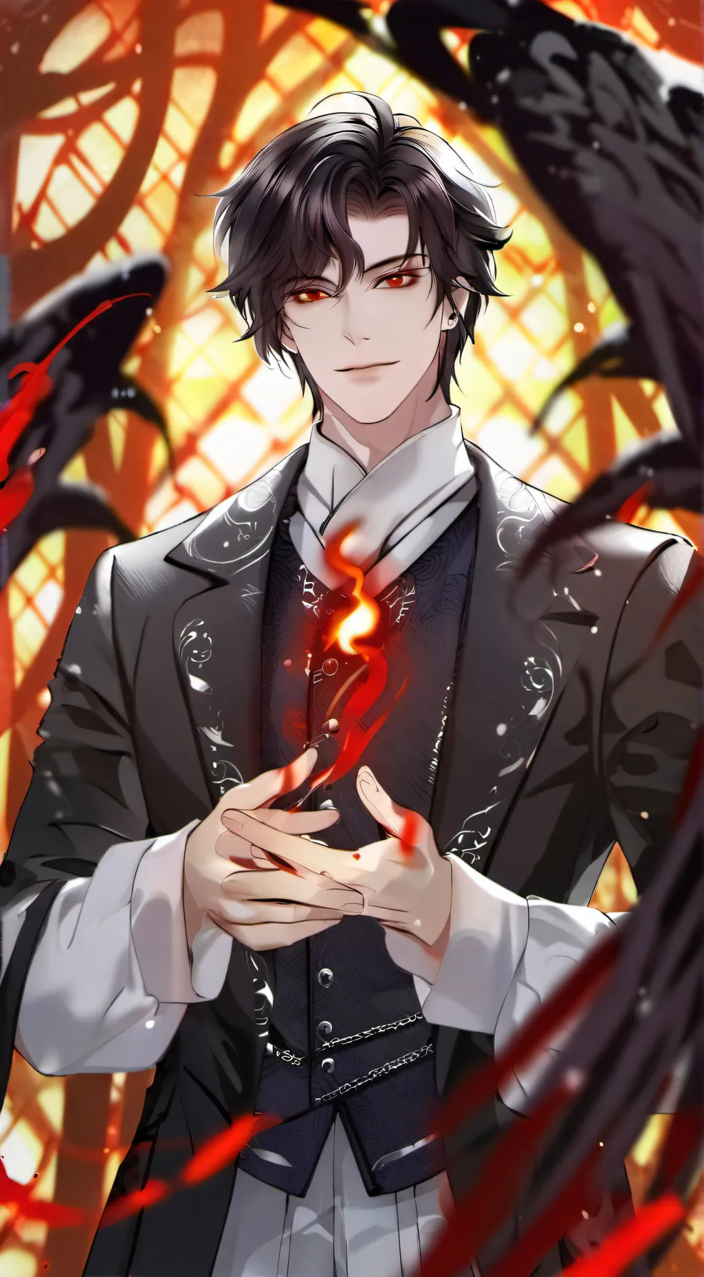 ai character: MUZAN x T/N 🖤🤍 background