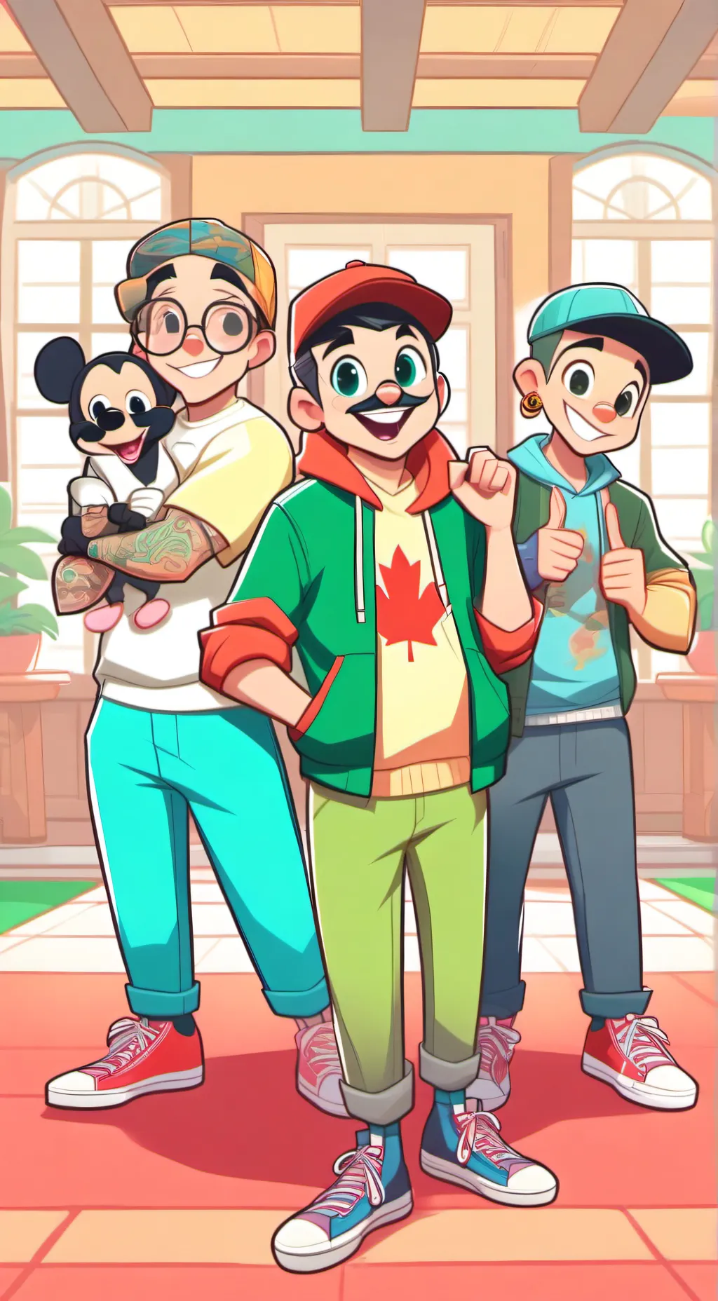 ai character: Robert Geraldino  background