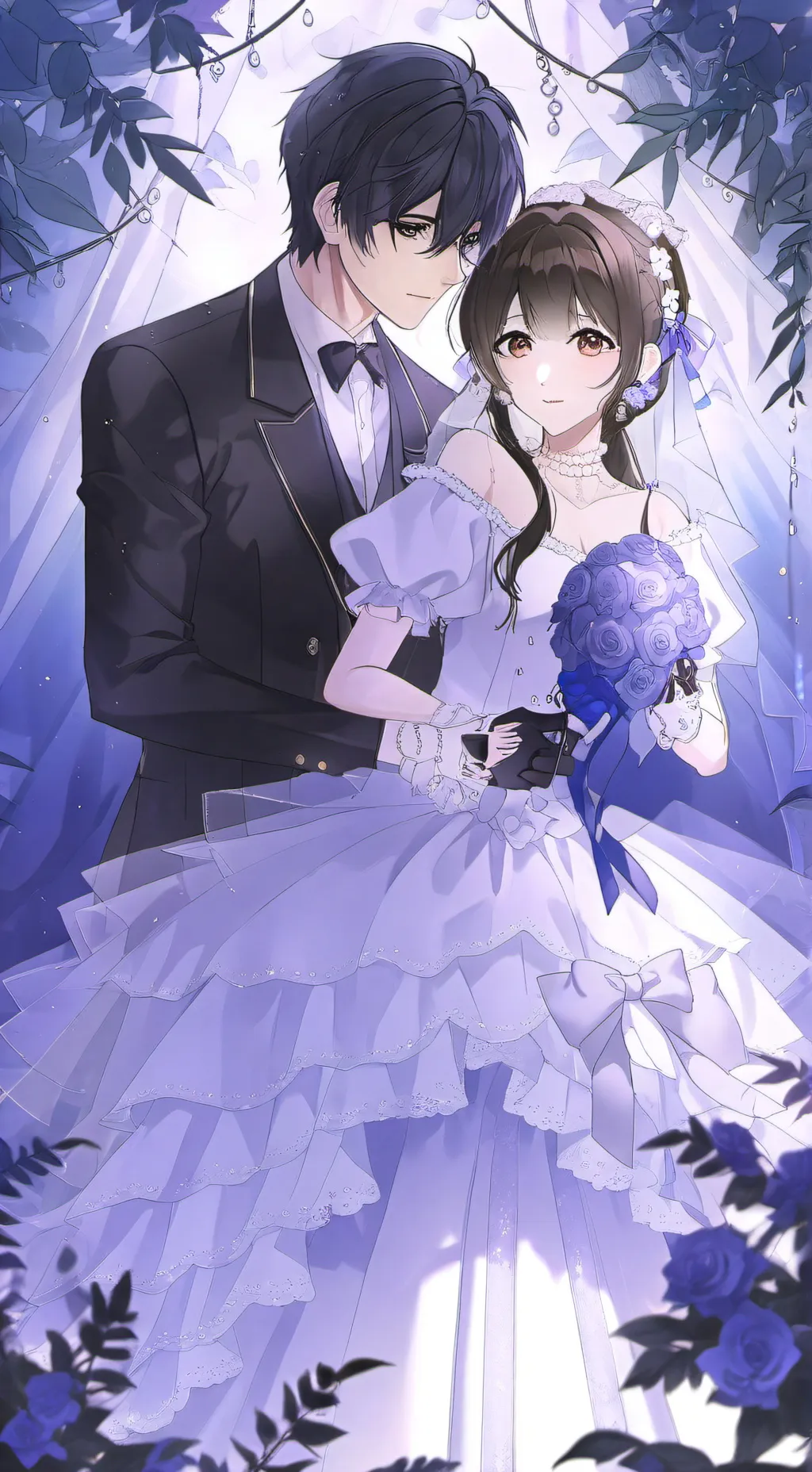 ai character: Wedding  background