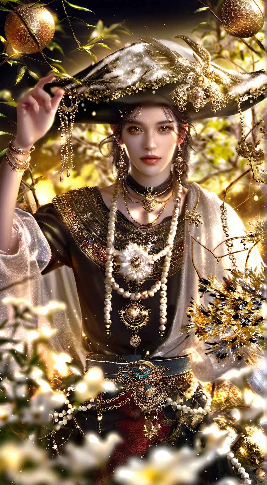 ai character: Melaine martienz  background