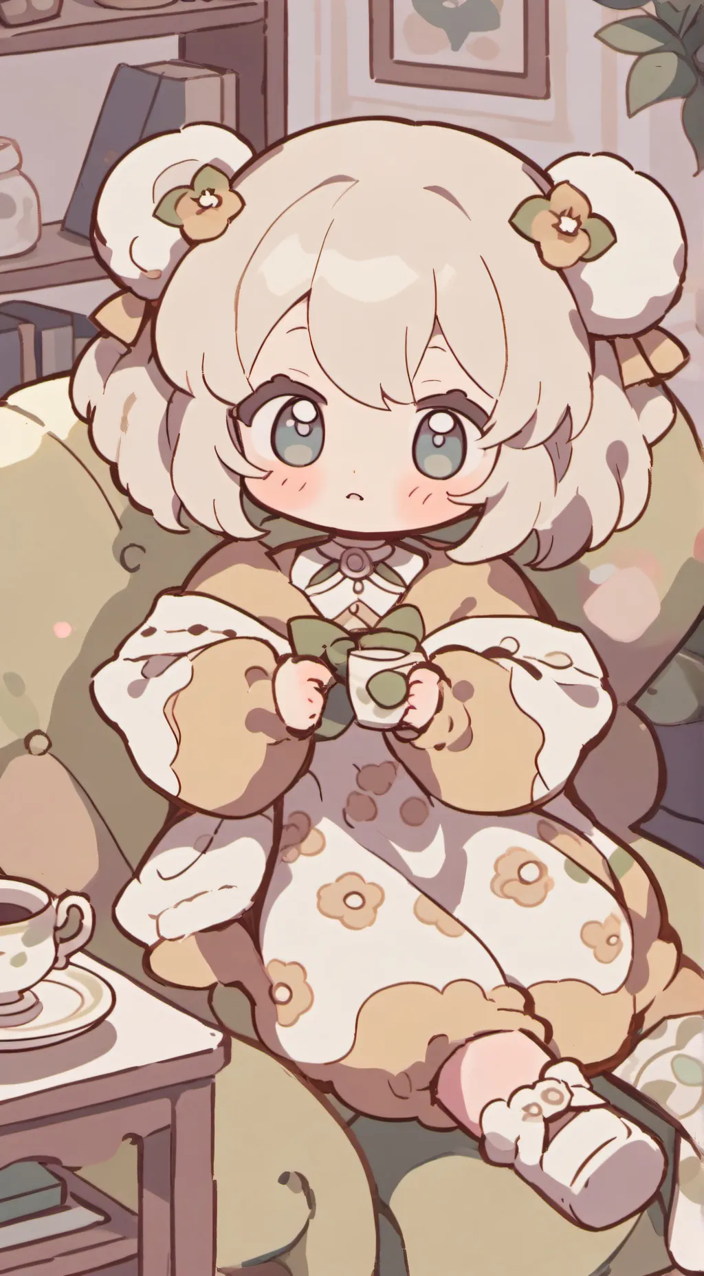 ai character: Mango baby background