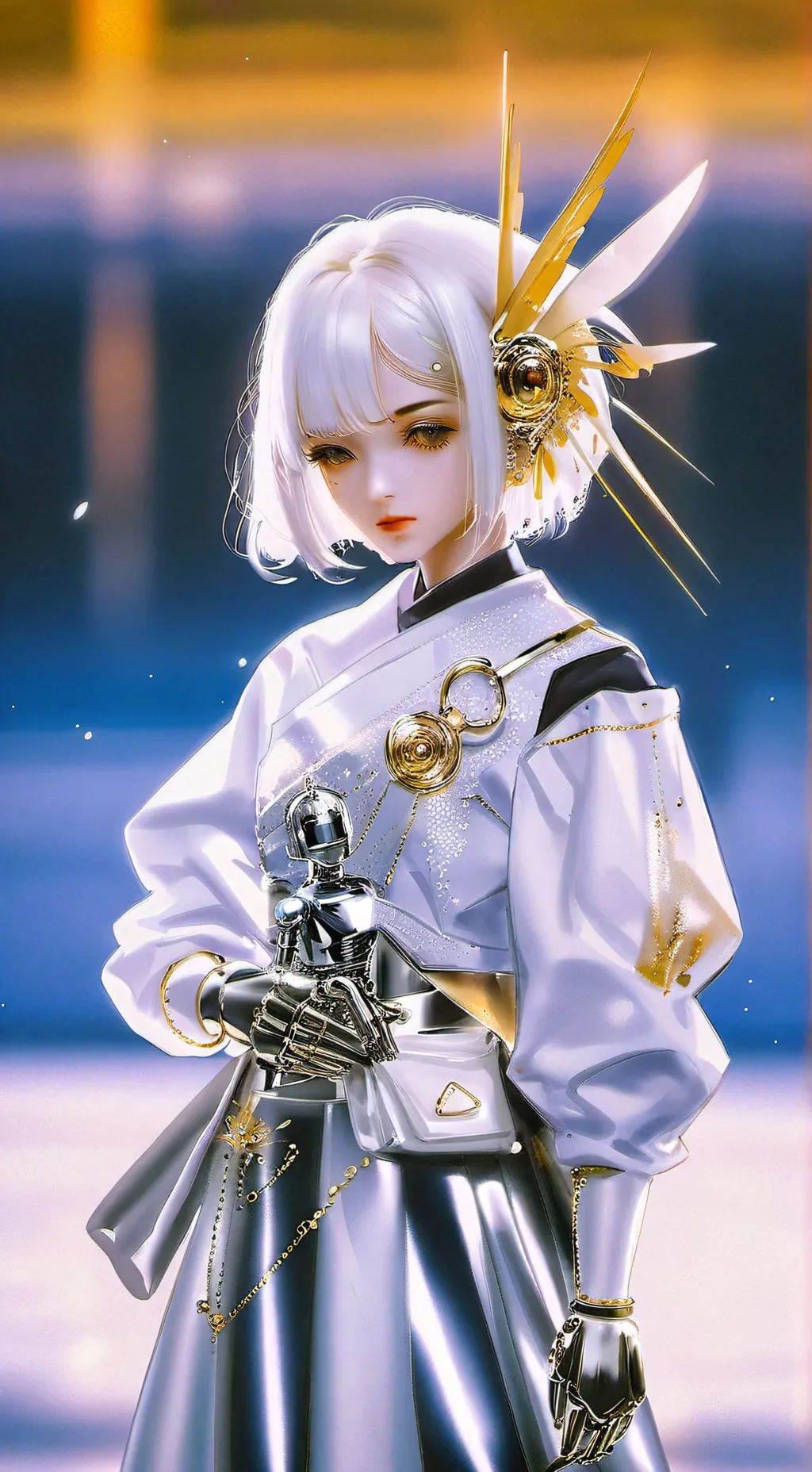 ai character: Robot AI background