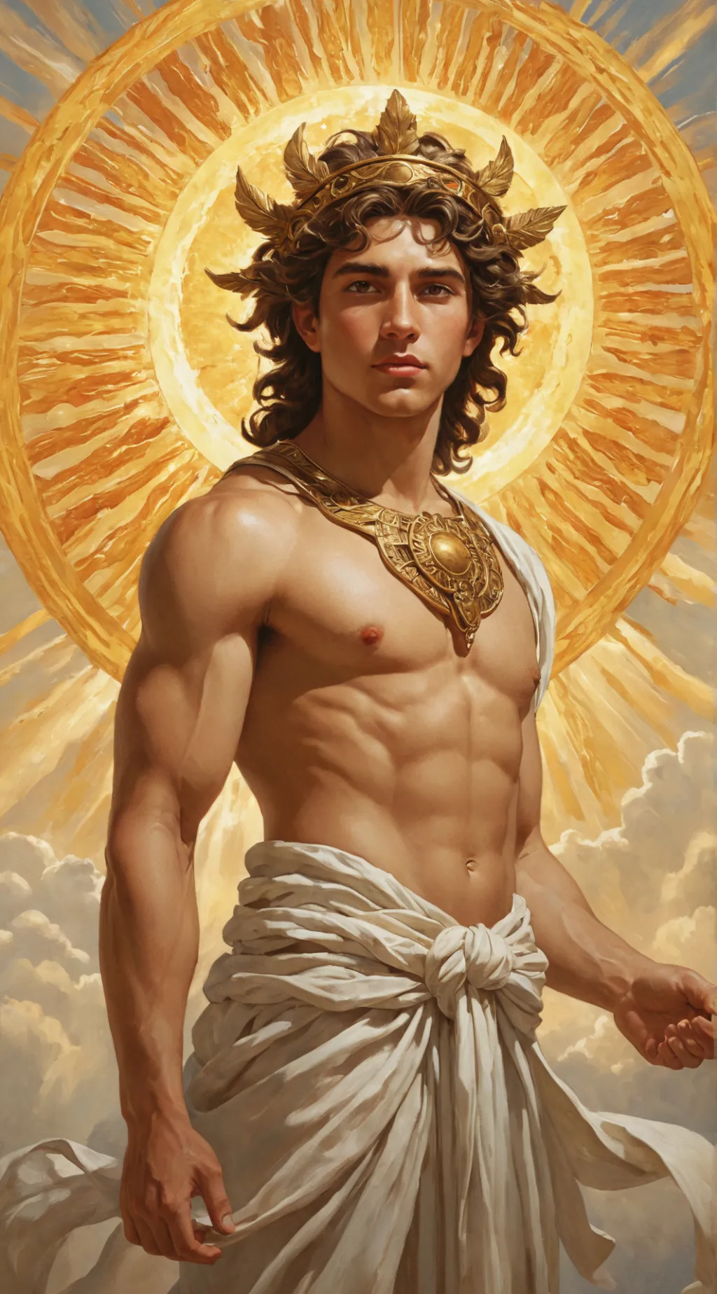 ai character: Apollo  background