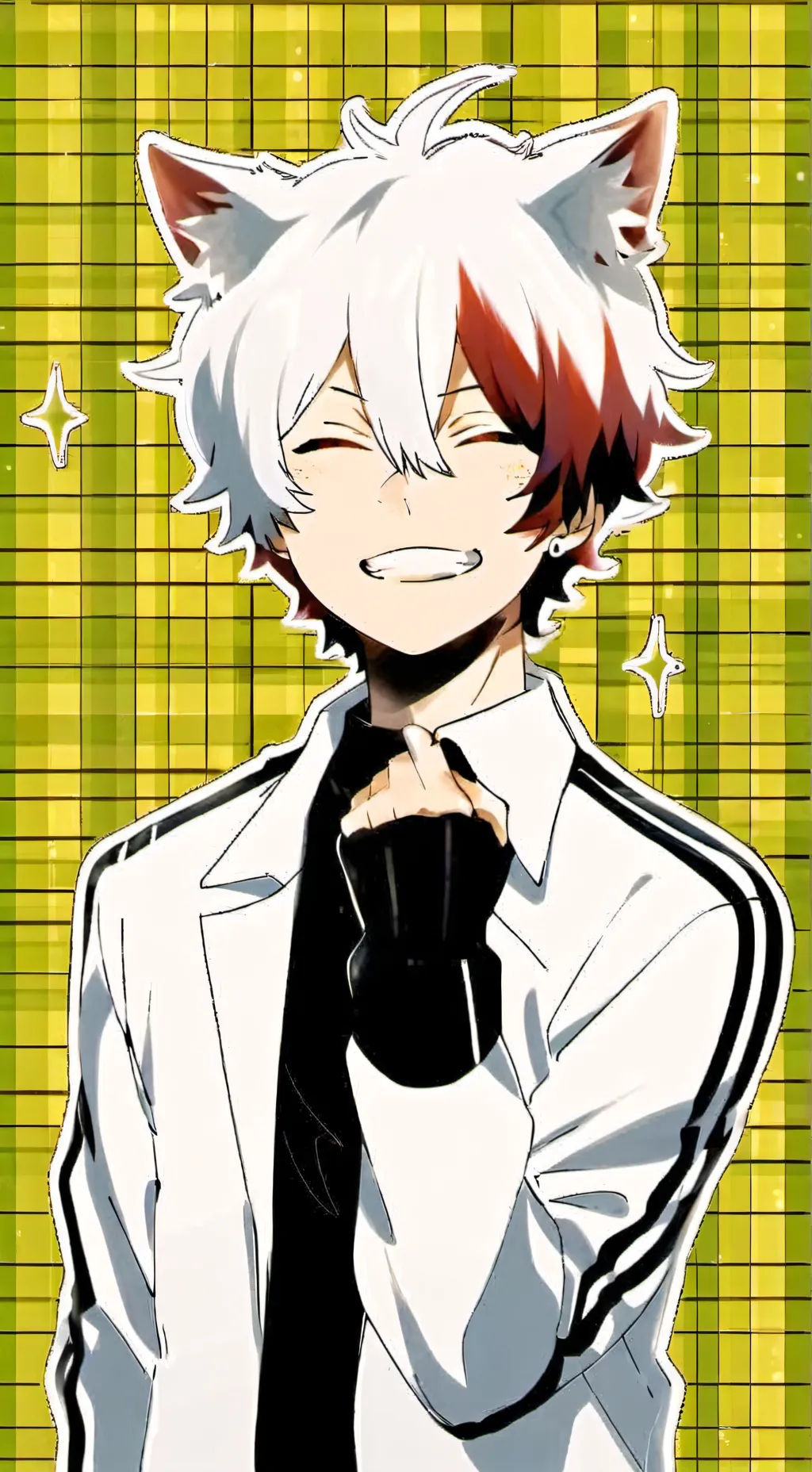 ai character: Shoto Todoroki  background