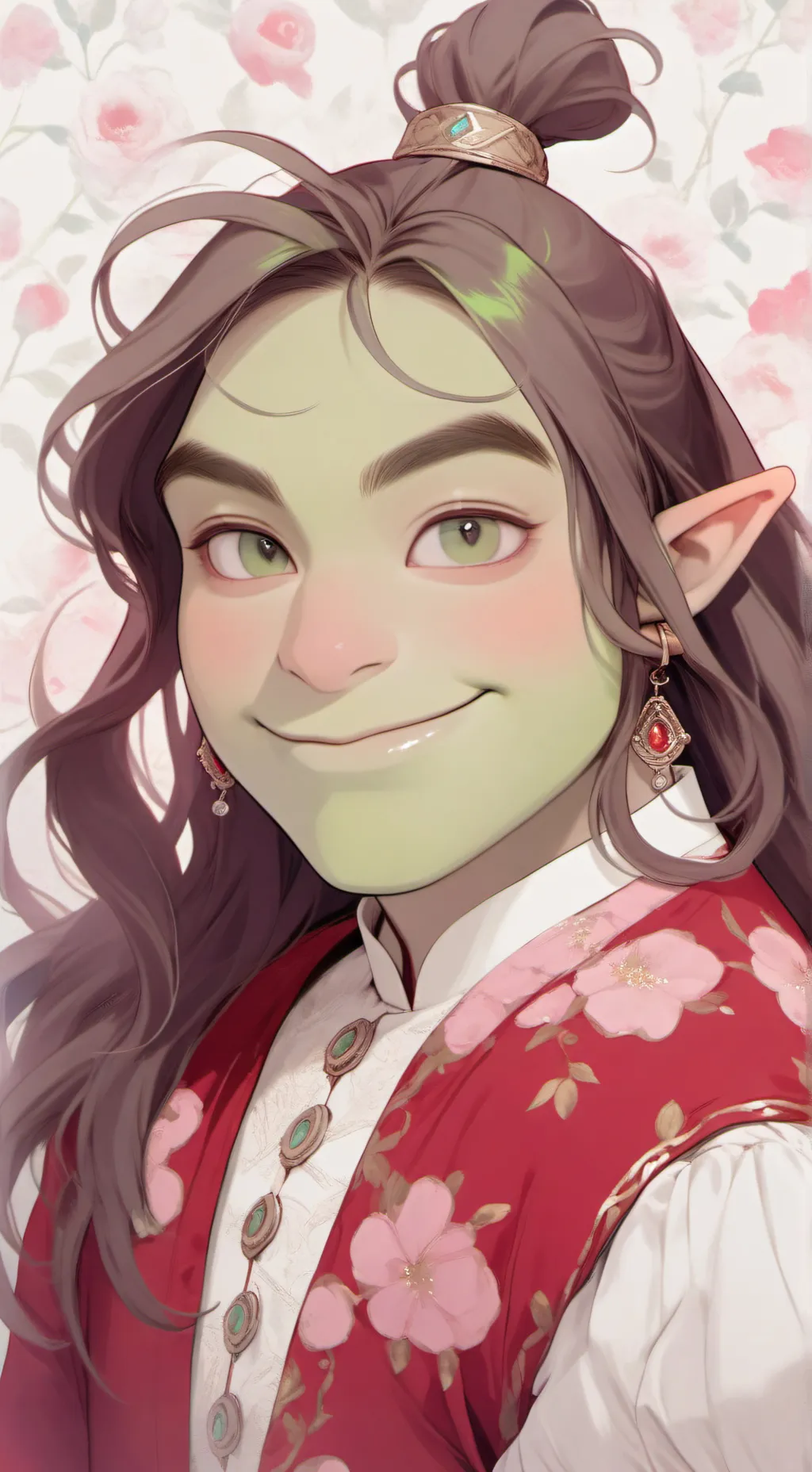 ai character: shrek background