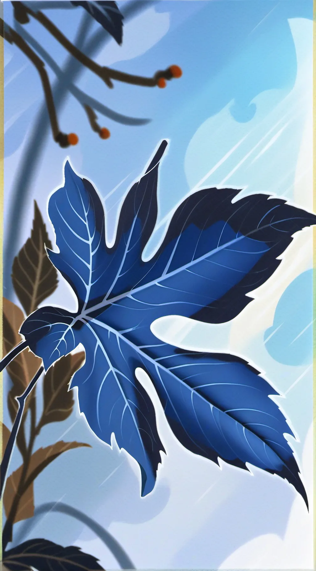 ai character: Ice Leafy  background