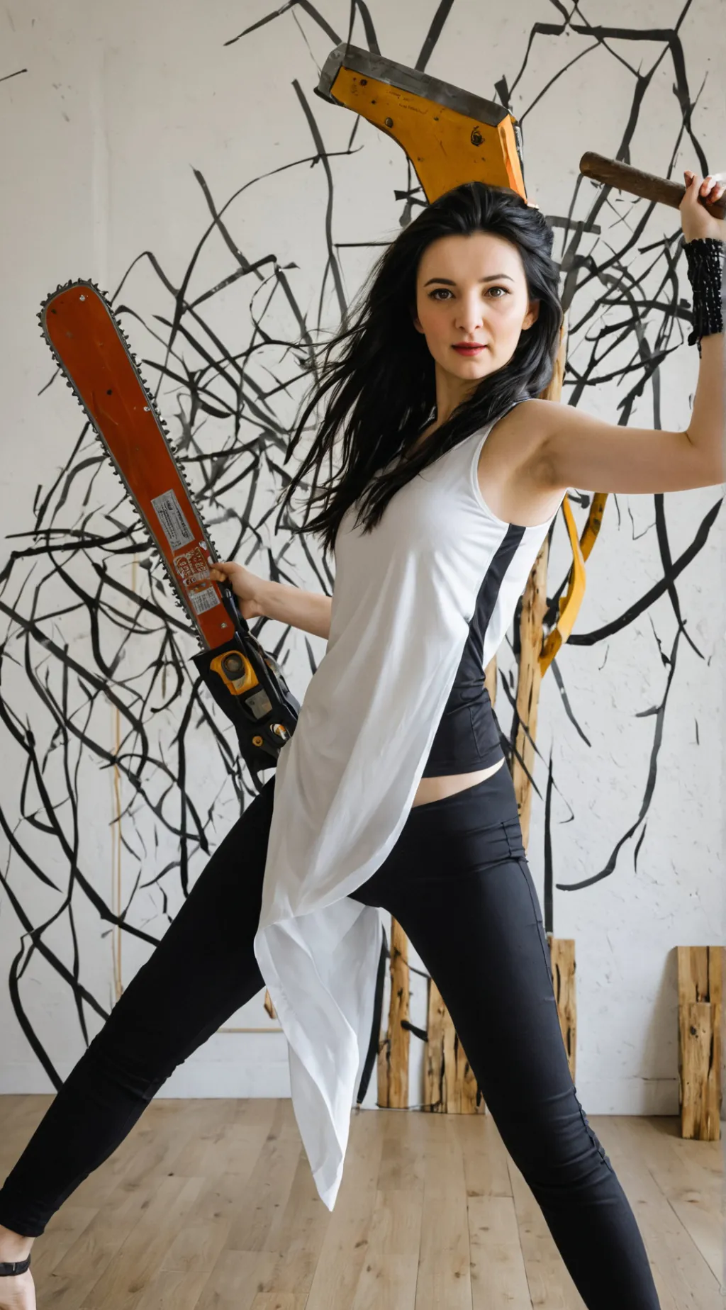 ai character: Chainsaw Dance background