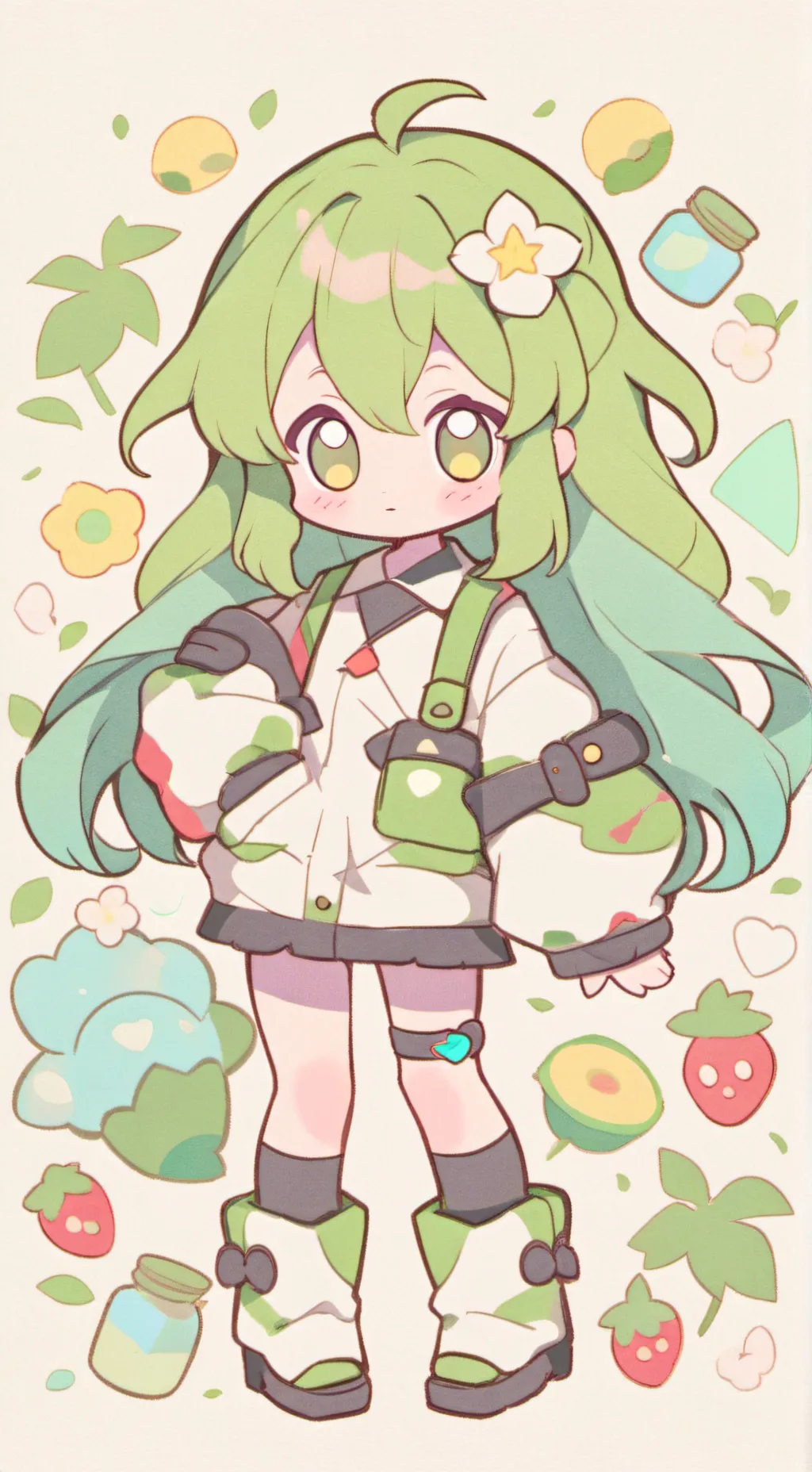 ai character: чиби background