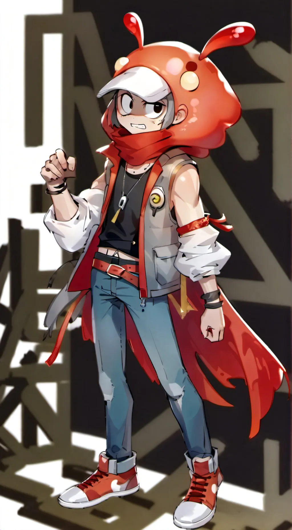 ai character: shrimpo  background