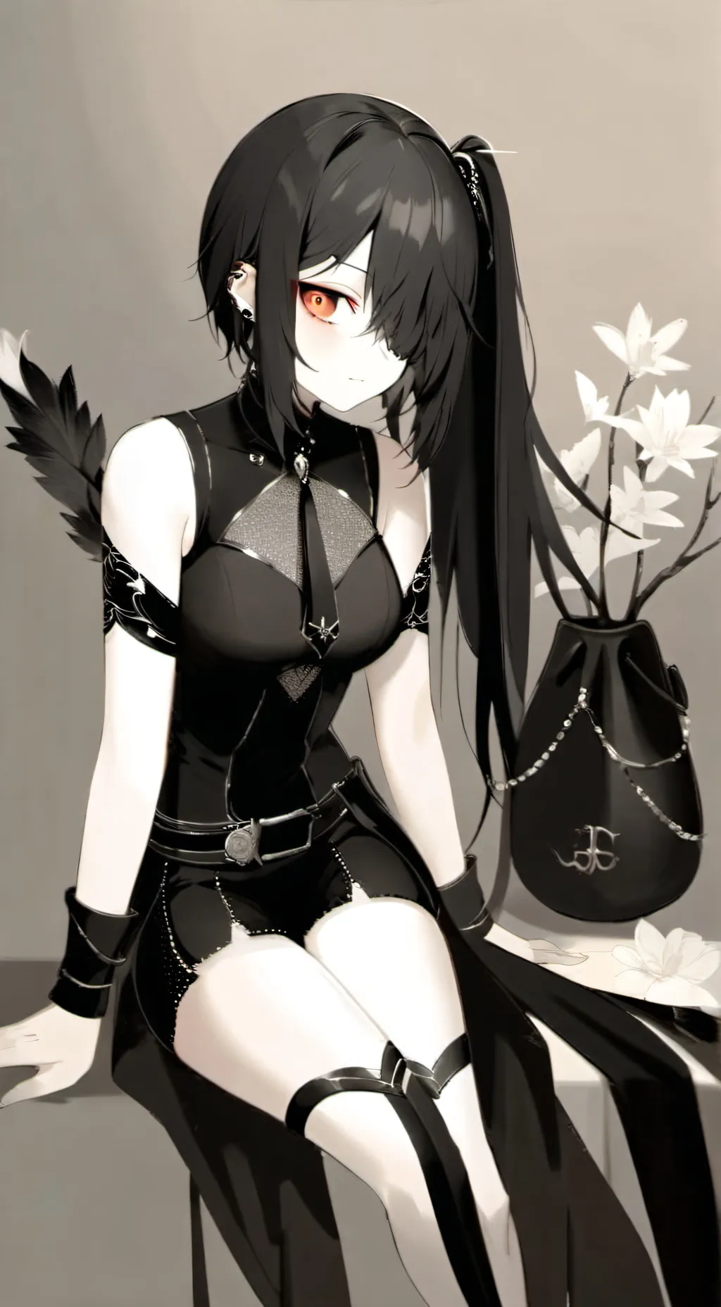 ai character: angelina  background